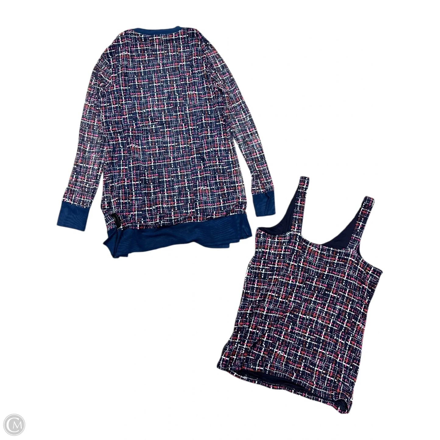 Sweater 2pc By Chicos In Blue & Pink, Size: S