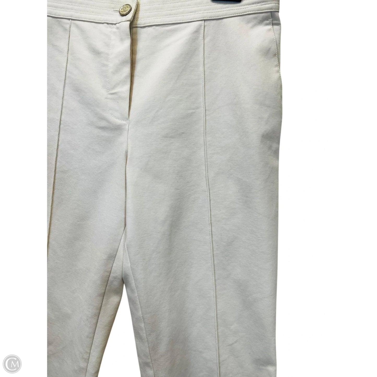 Pants Luxury Designer By Chanel In White, Size: 8