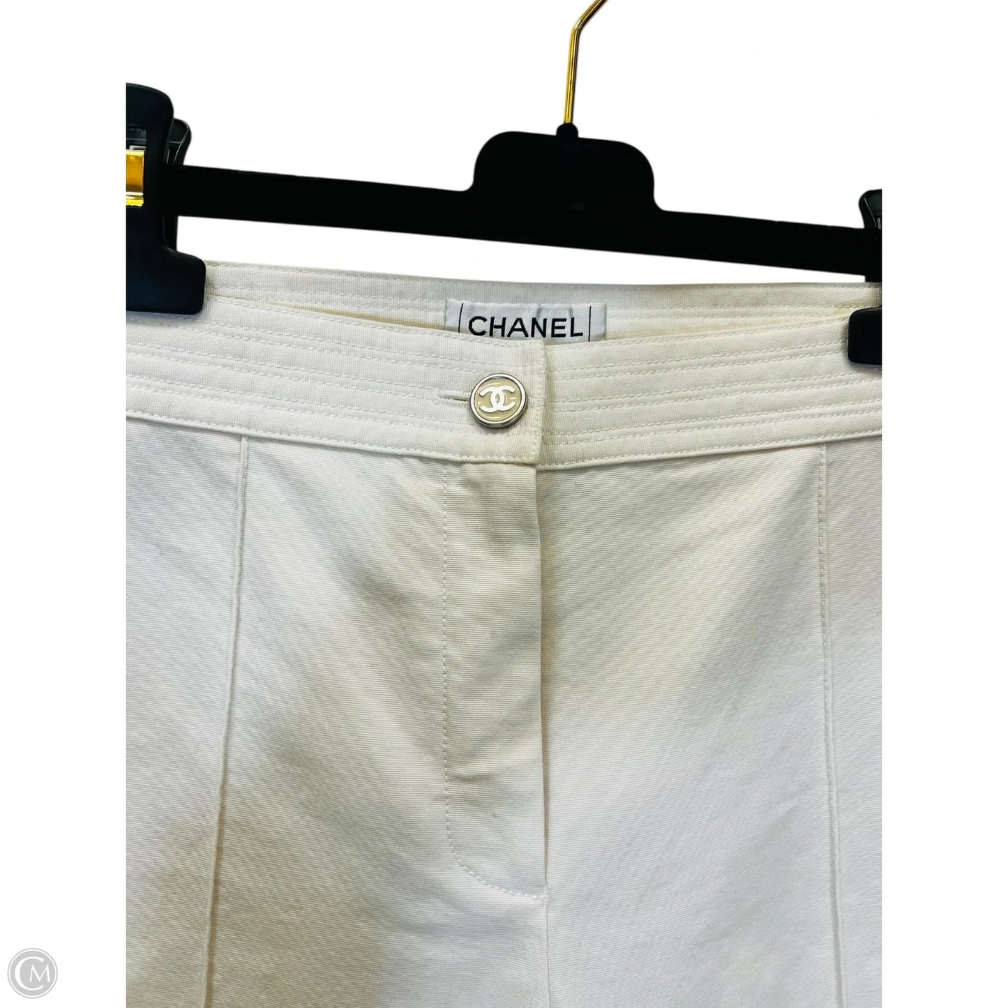 Pants Luxury Designer By Chanel In White, Size: 8