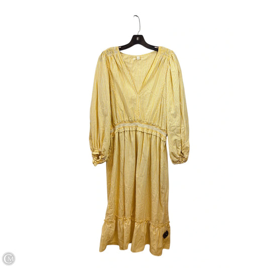 Dress Casual Maxi By Max Studio In Yellow, Size: Xl