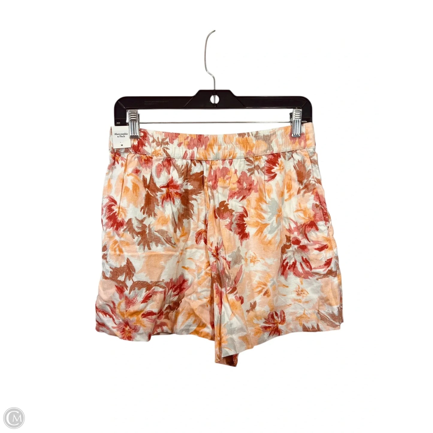 Shorts By Abercrombie And Fitch In Orange & Red, Size: M