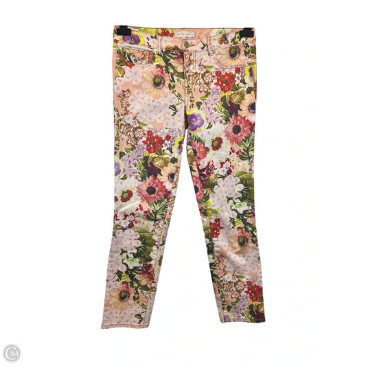 Jeans Designer By Tory Burch In Floral Print, Size: 6