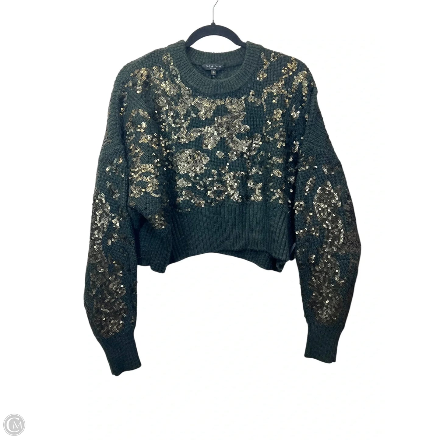 Sweater Designer By Rag And Bone In Green, Size: Xs
