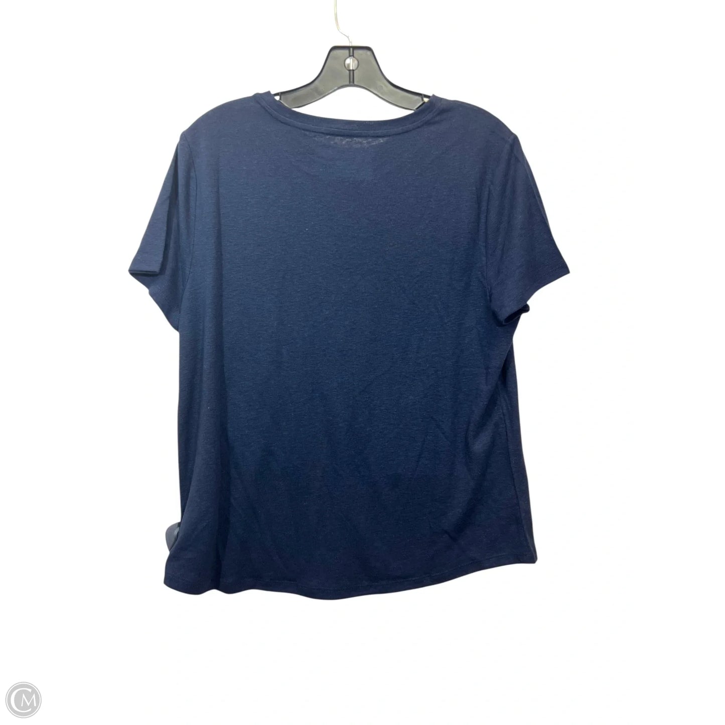 Top Short Sleeve Basic By Talbots In Blue, Size: Lp