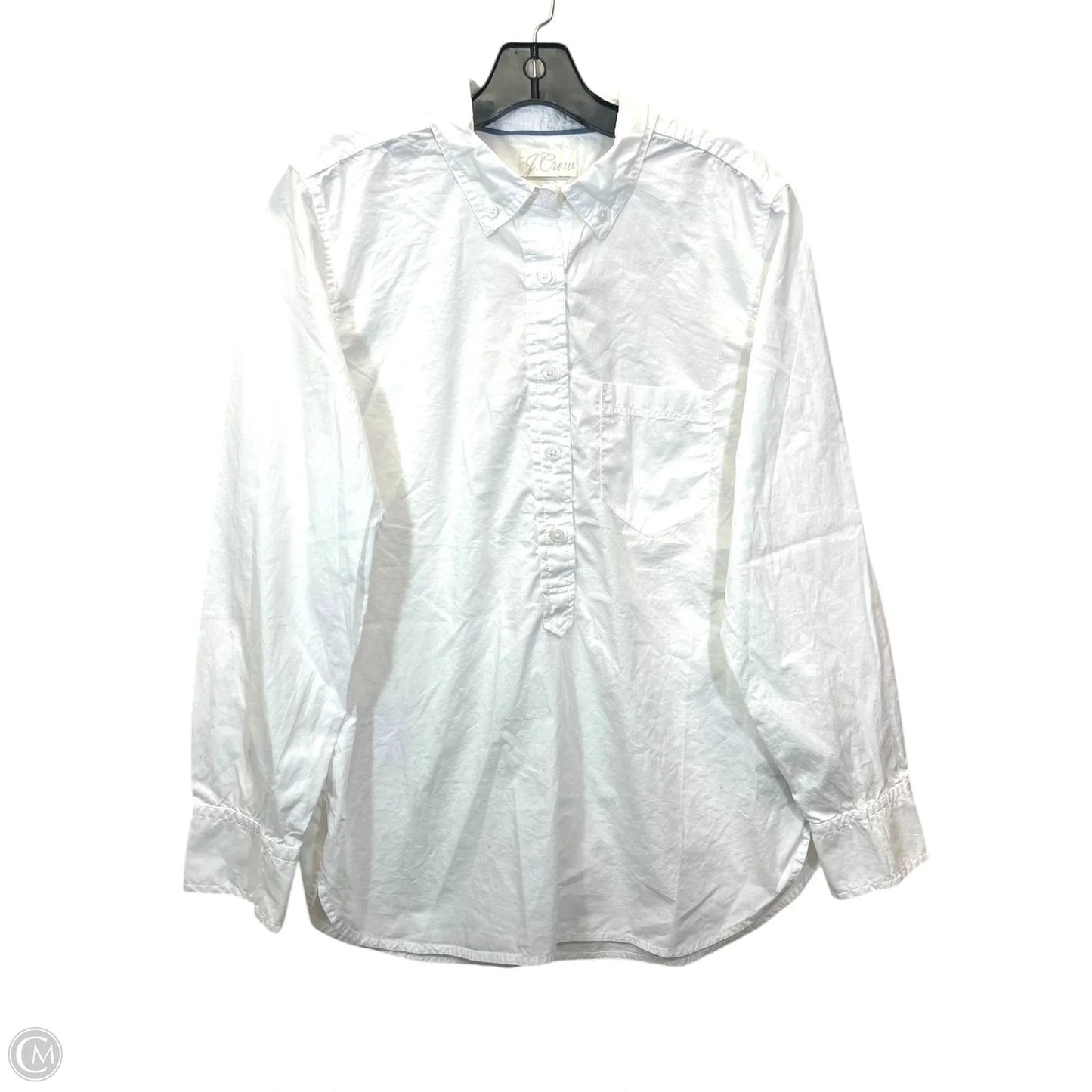 Top Long Sleeve By J. Crew In White, Size: M