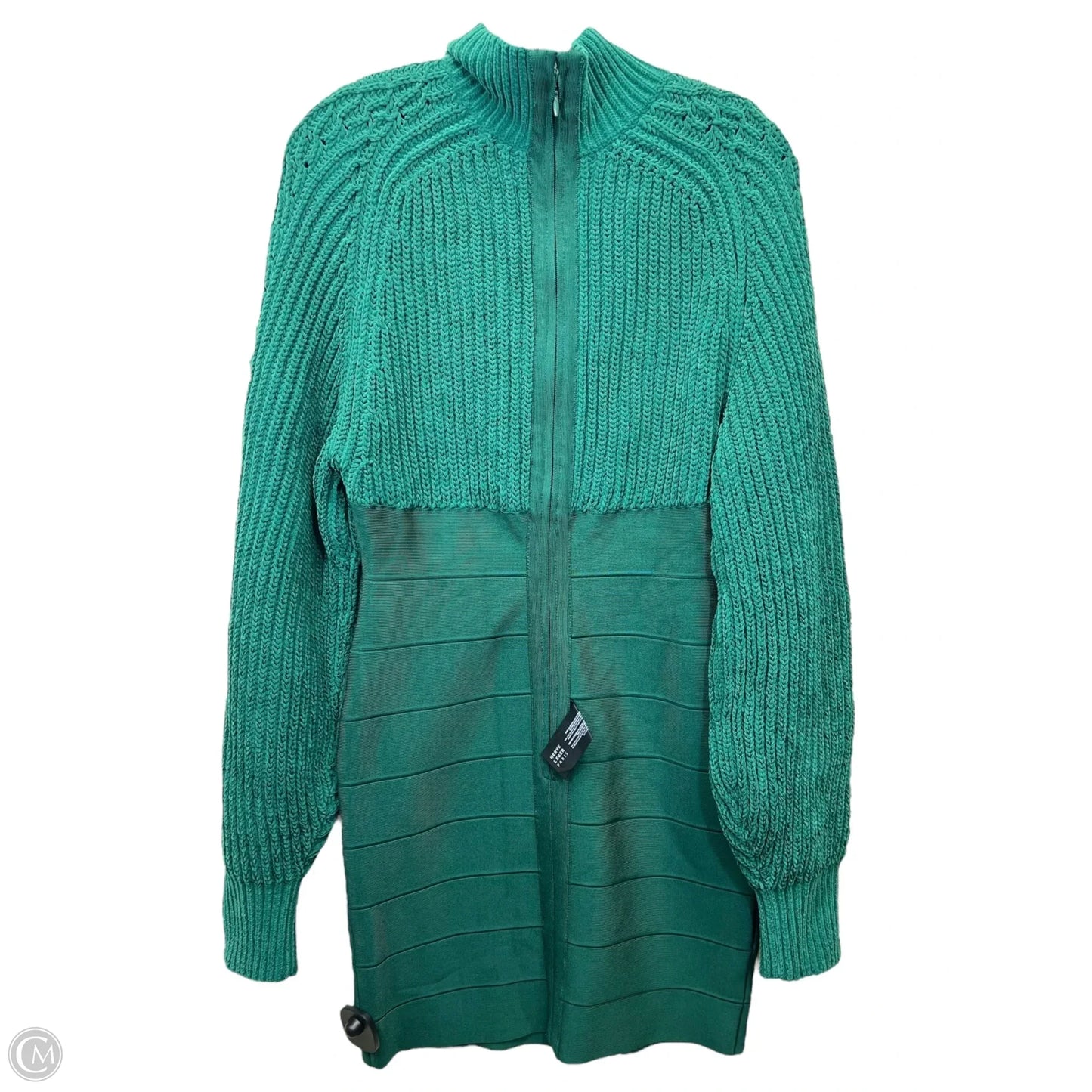 Dress Casual Midi By Herve Leger In Green, Size: L