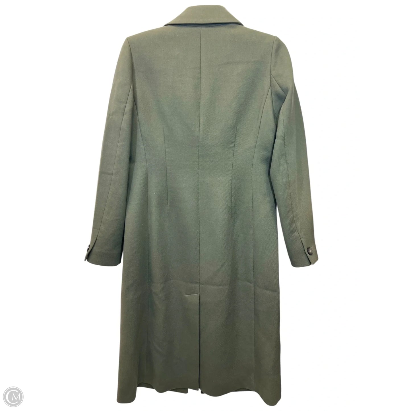Coat Trench Coat By RW&CO In Green, Size: Mp