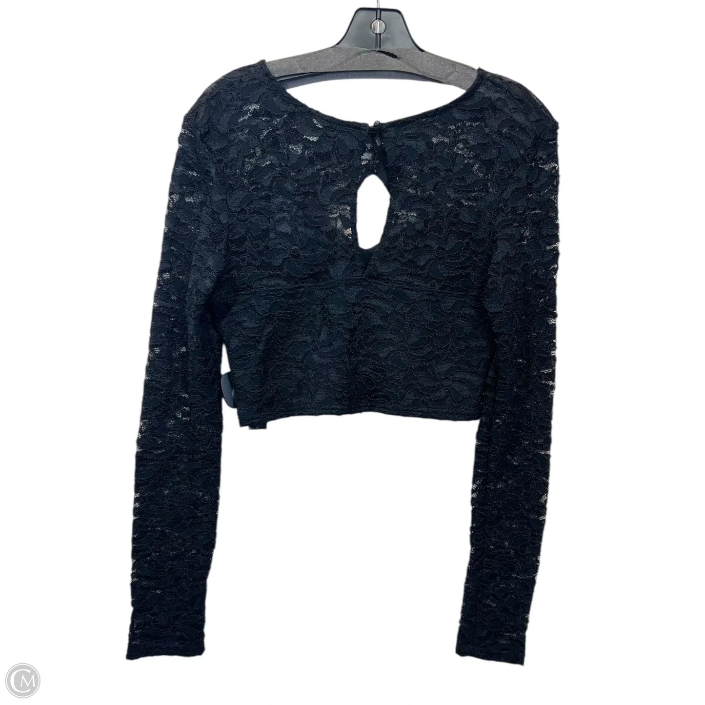 Top Long Sleeve By Asos In Black, Size: M