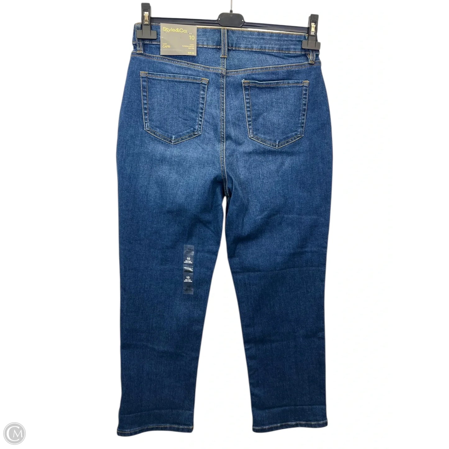 Jeans Straight By Style And Company In Blue Denim, Size: 10