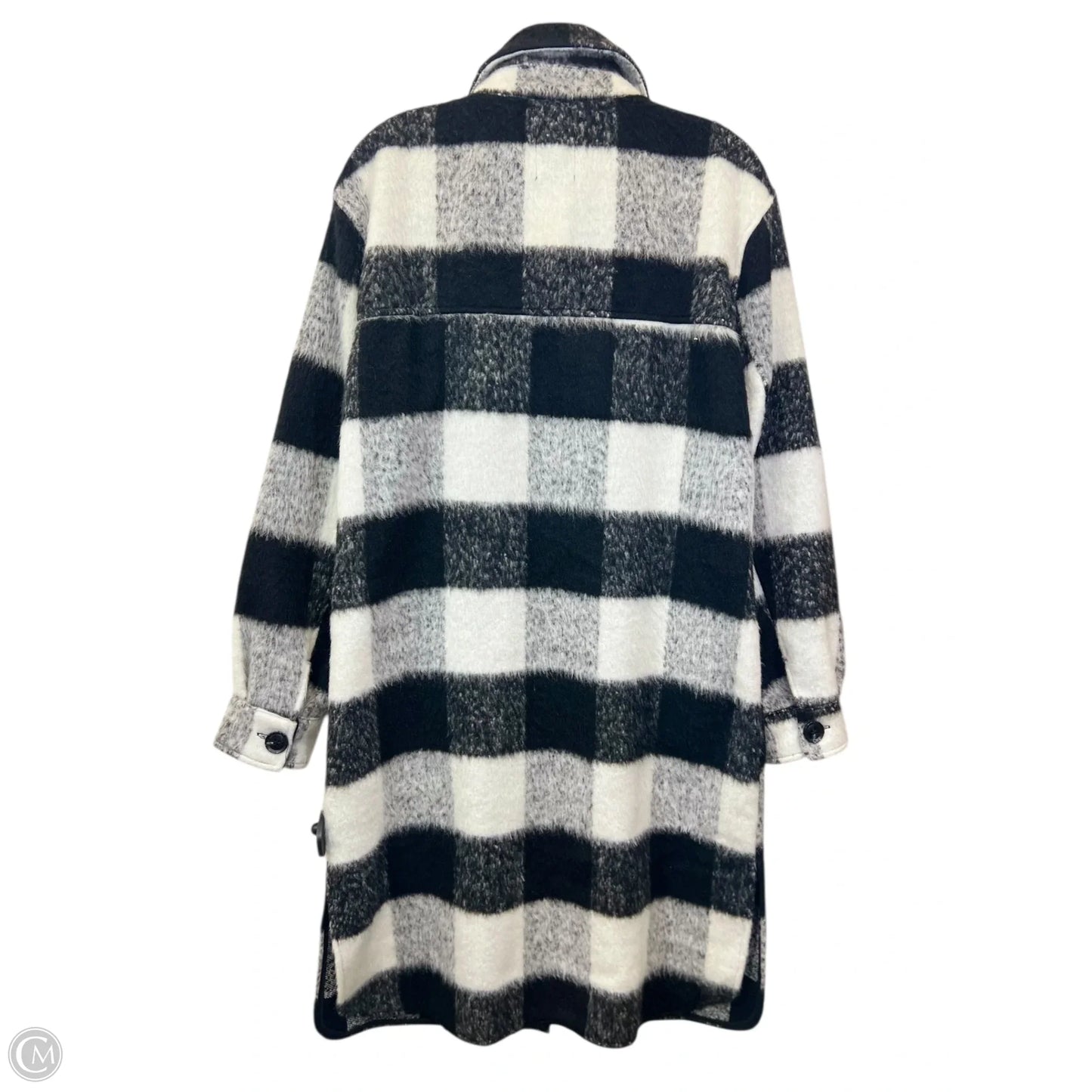 Coat Other By So In Black & Cream, Size: L