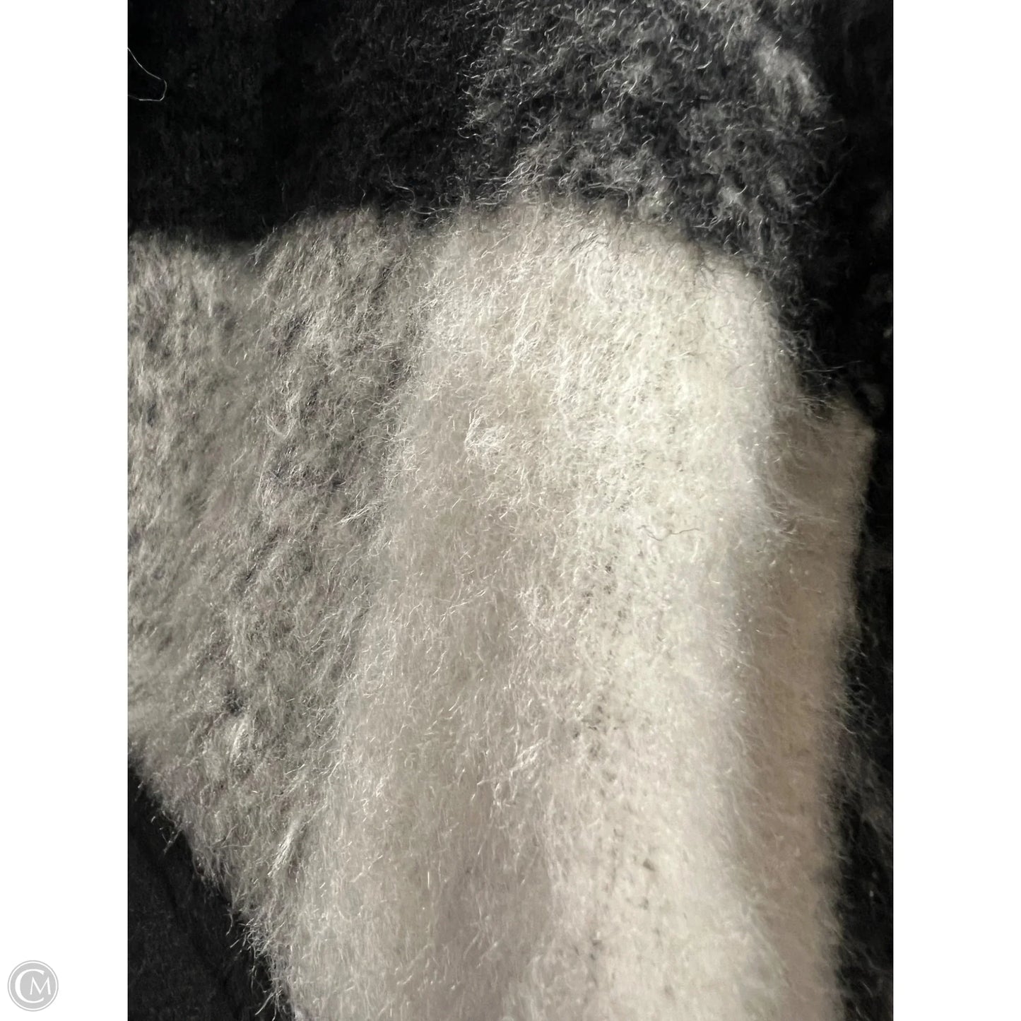 Coat Other By So In Black & Cream, Size: L