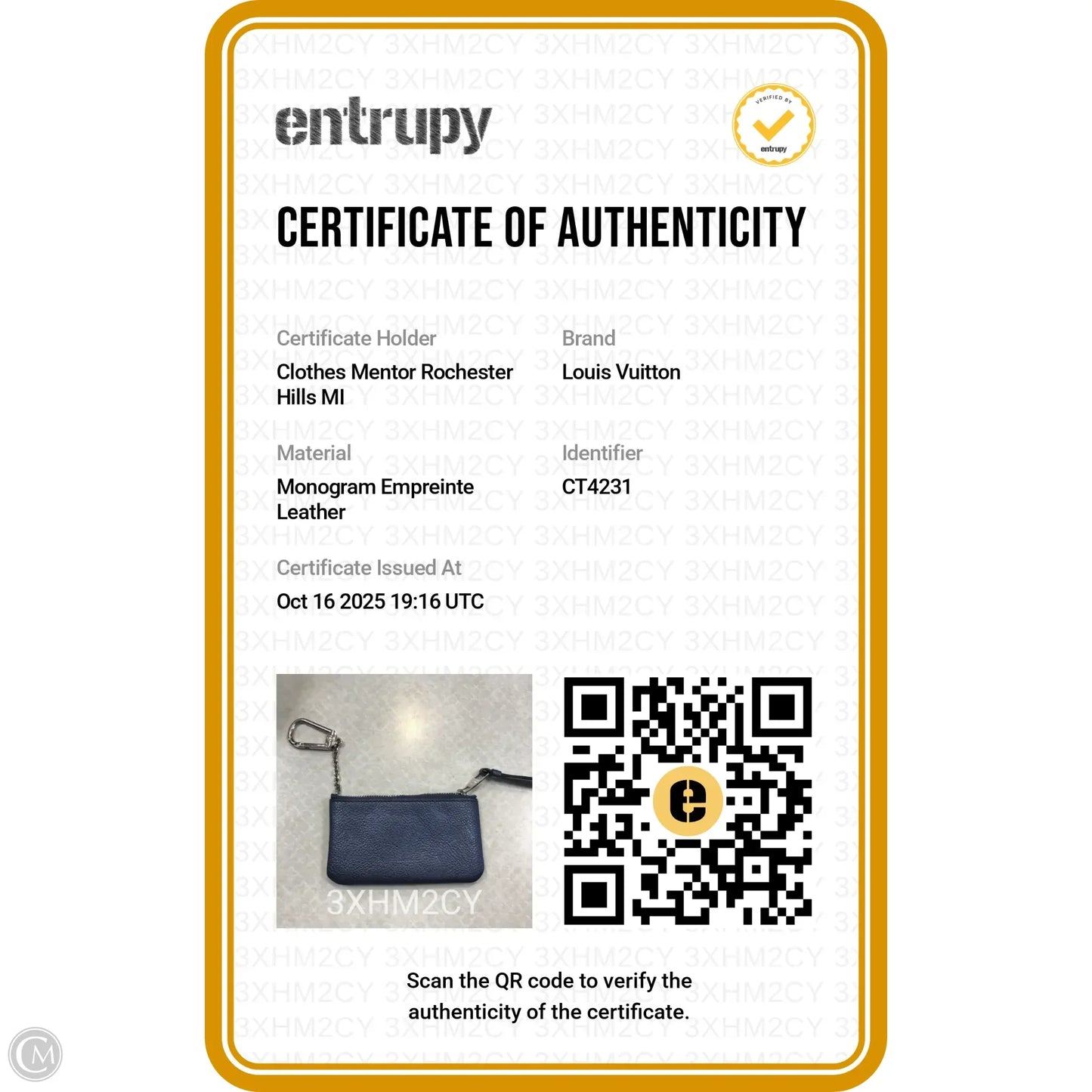 Coin Purse Luxury Designer By Louis Vuitton, Size: Small