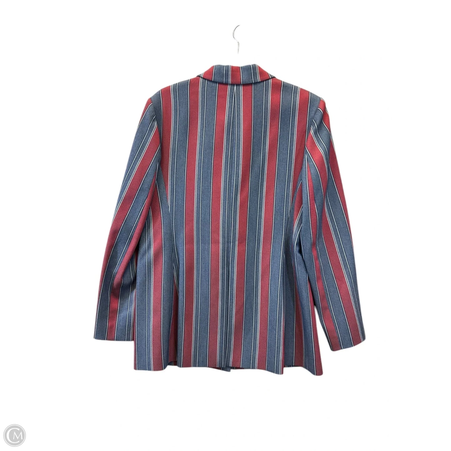 Blazer Designer By Bcbgmaxazria In Blue & Red, Size: L
