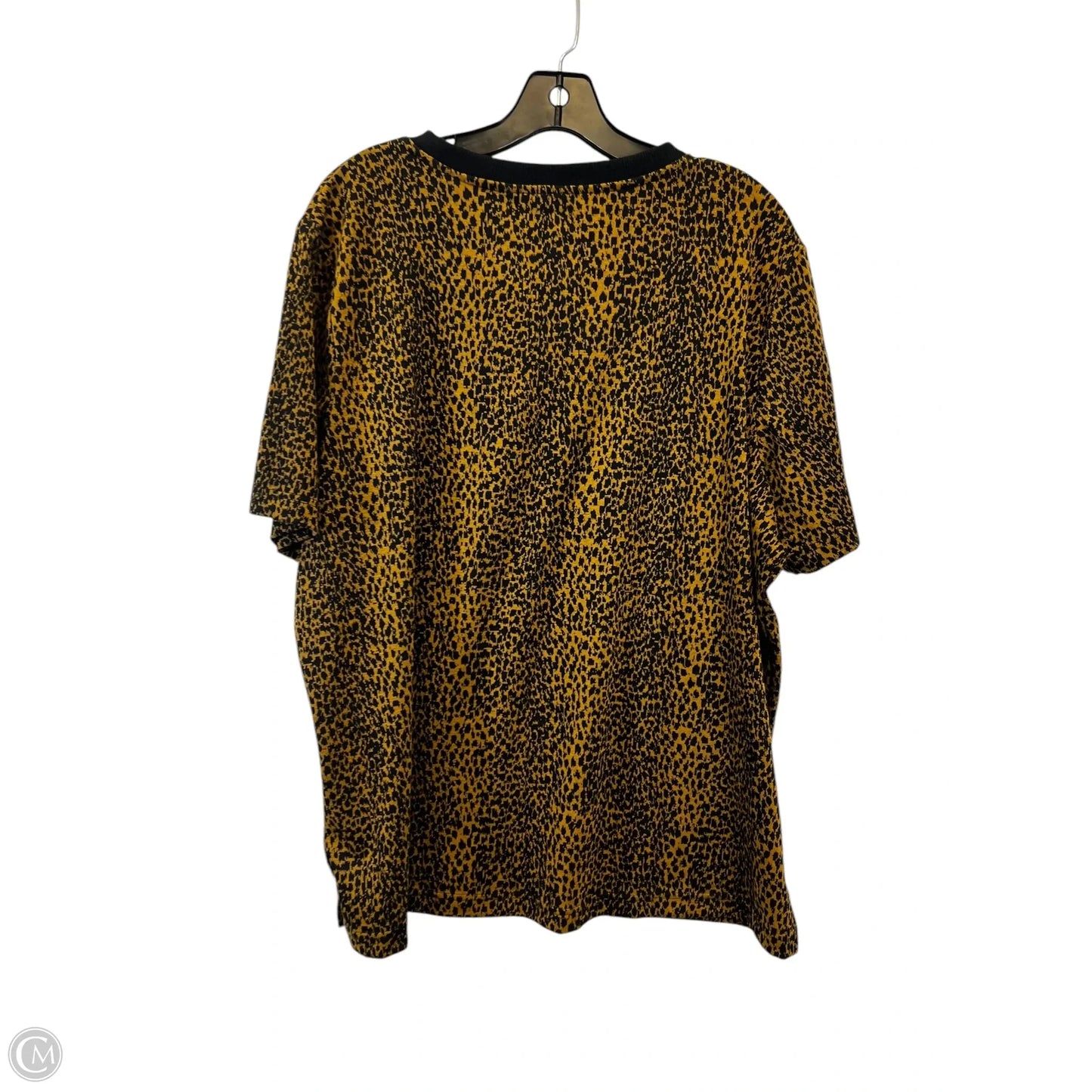Top Short Sleeve By Chicos In Animal Print, Size: Xxl
