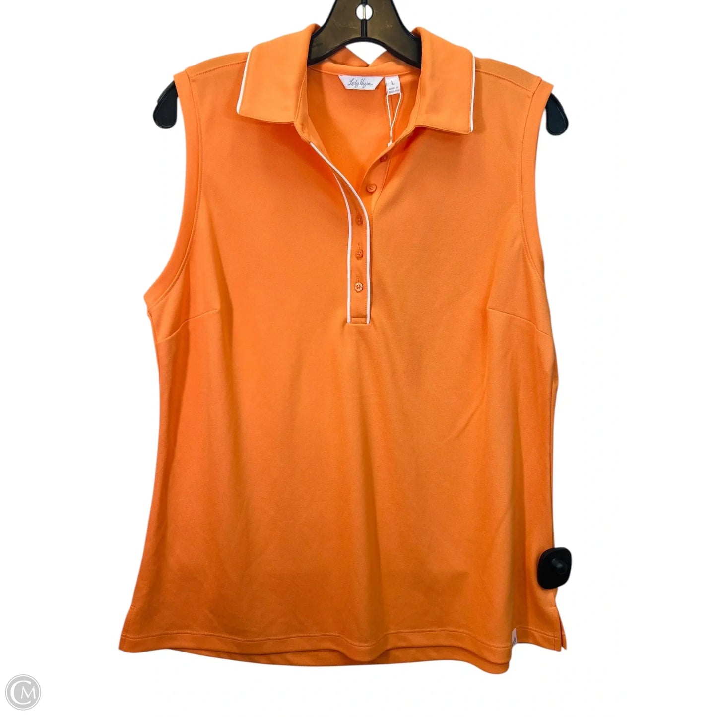 Athletic Tank Top By Lady Hagen In Orange, Size: L