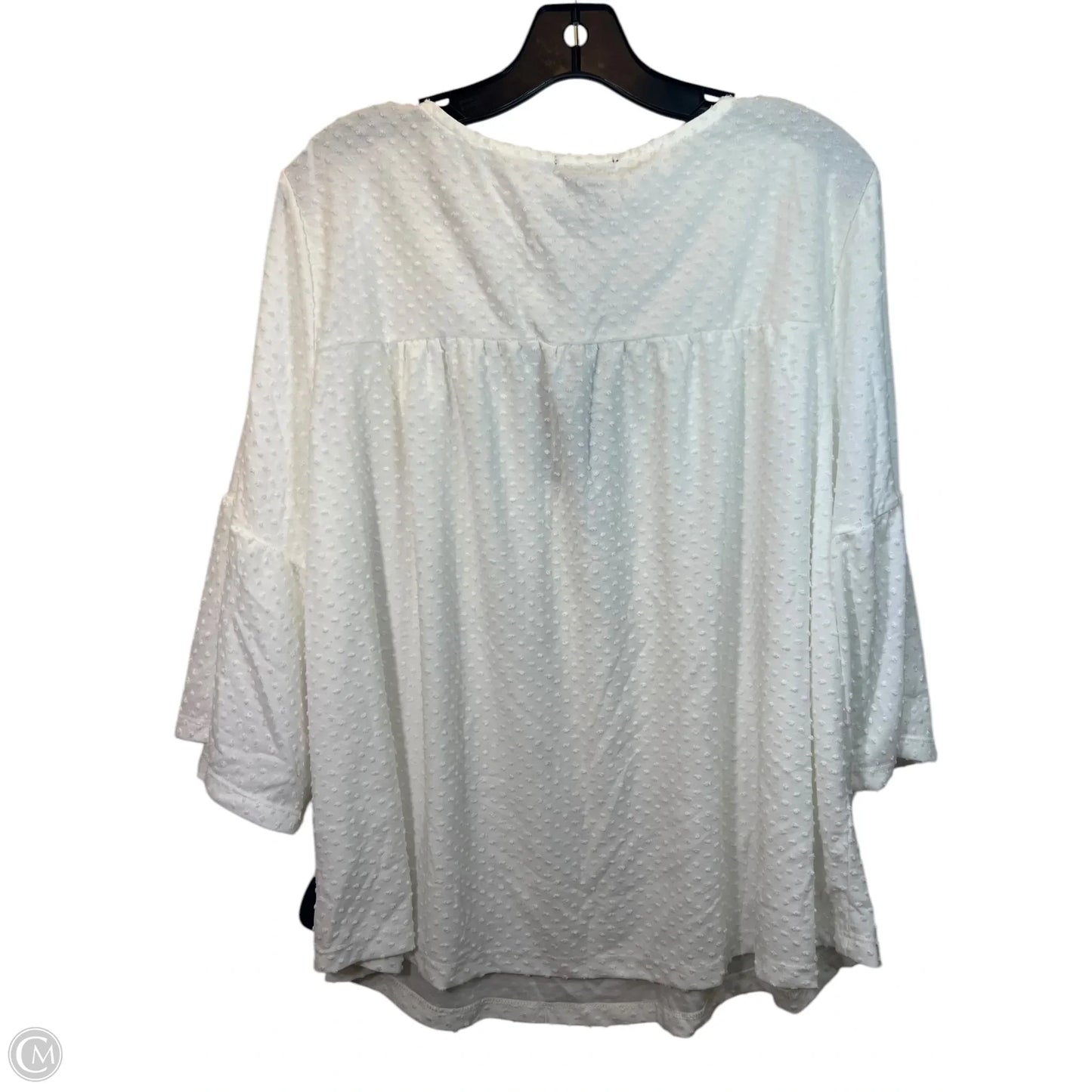 Top Short Sleeve By W5 In White, Size: 2x