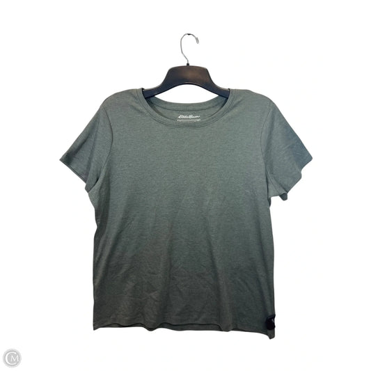 Top Short Sleeve Basic By Eddie Bauer In Green, Size: 2x
