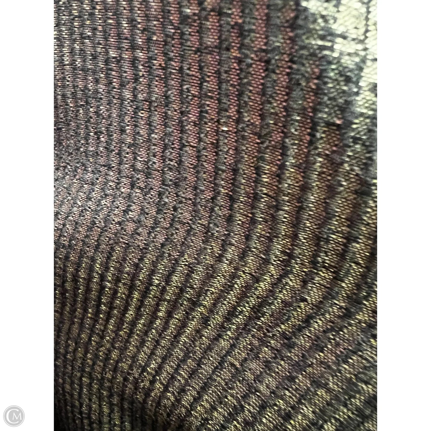 Dress Designer By Bcbgmaxazria In Black & Gold, Size: Xs