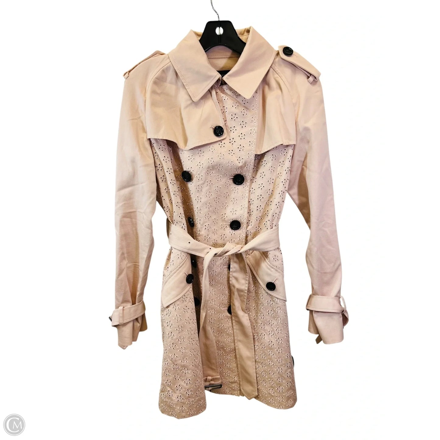 Jacket Designer By Coach In Pink, Size: M