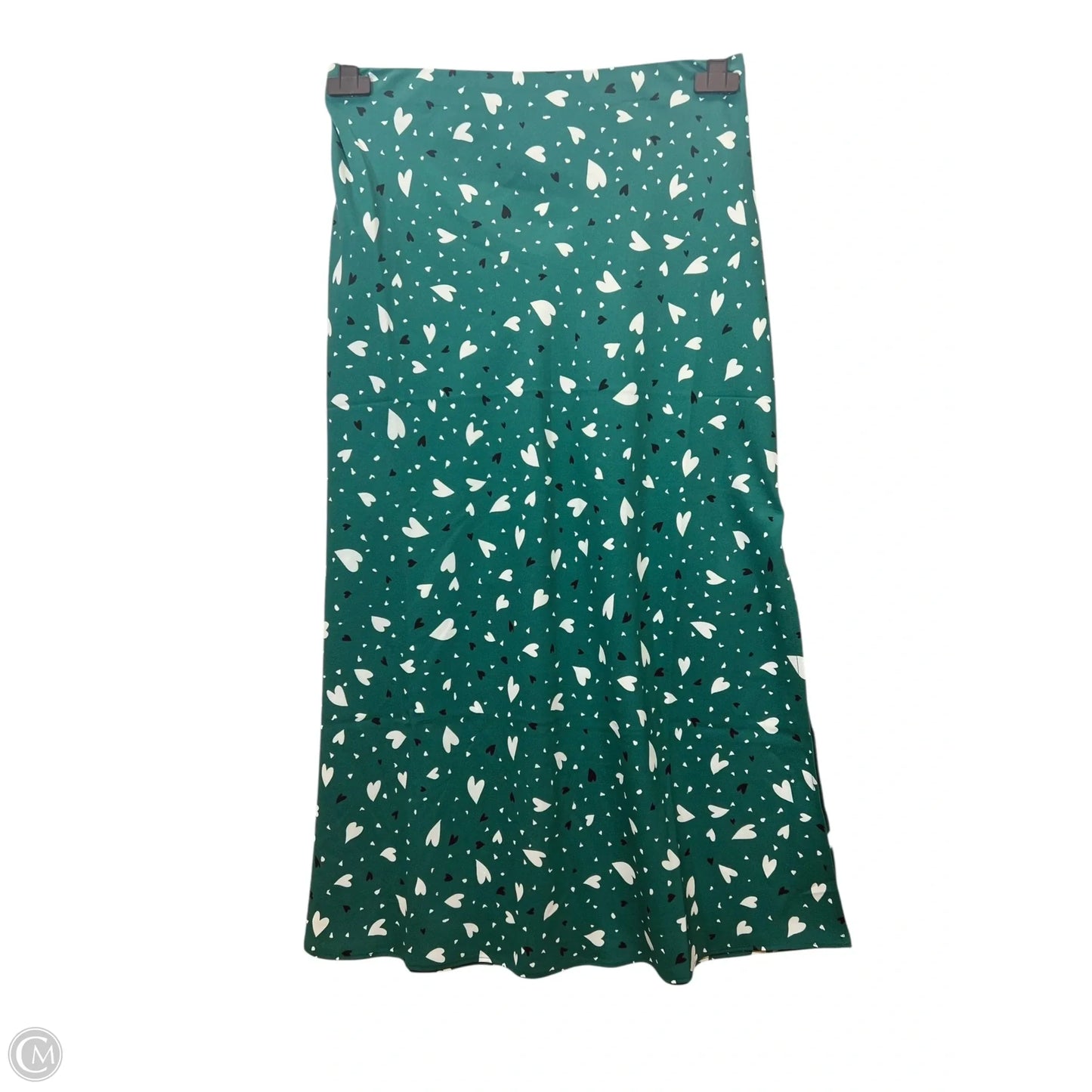 Skirt Maxi By Loft In Green & White, Size: M