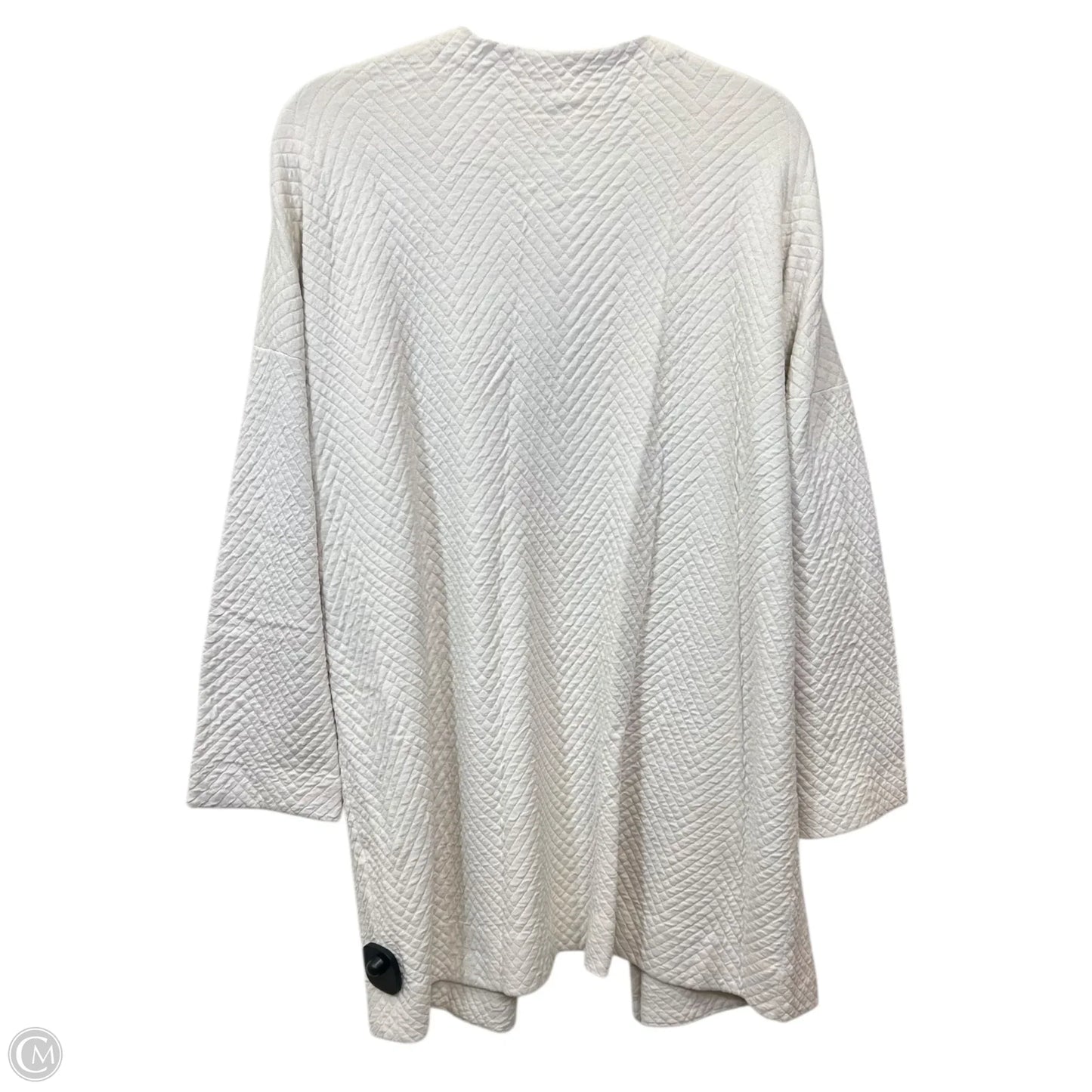Cardigan Designer By Eileen Fisher In Tan, Size: Xl