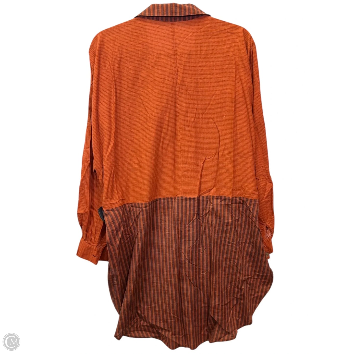 Tunic Long Sleeve By Anthropologie In Orange, Size: L