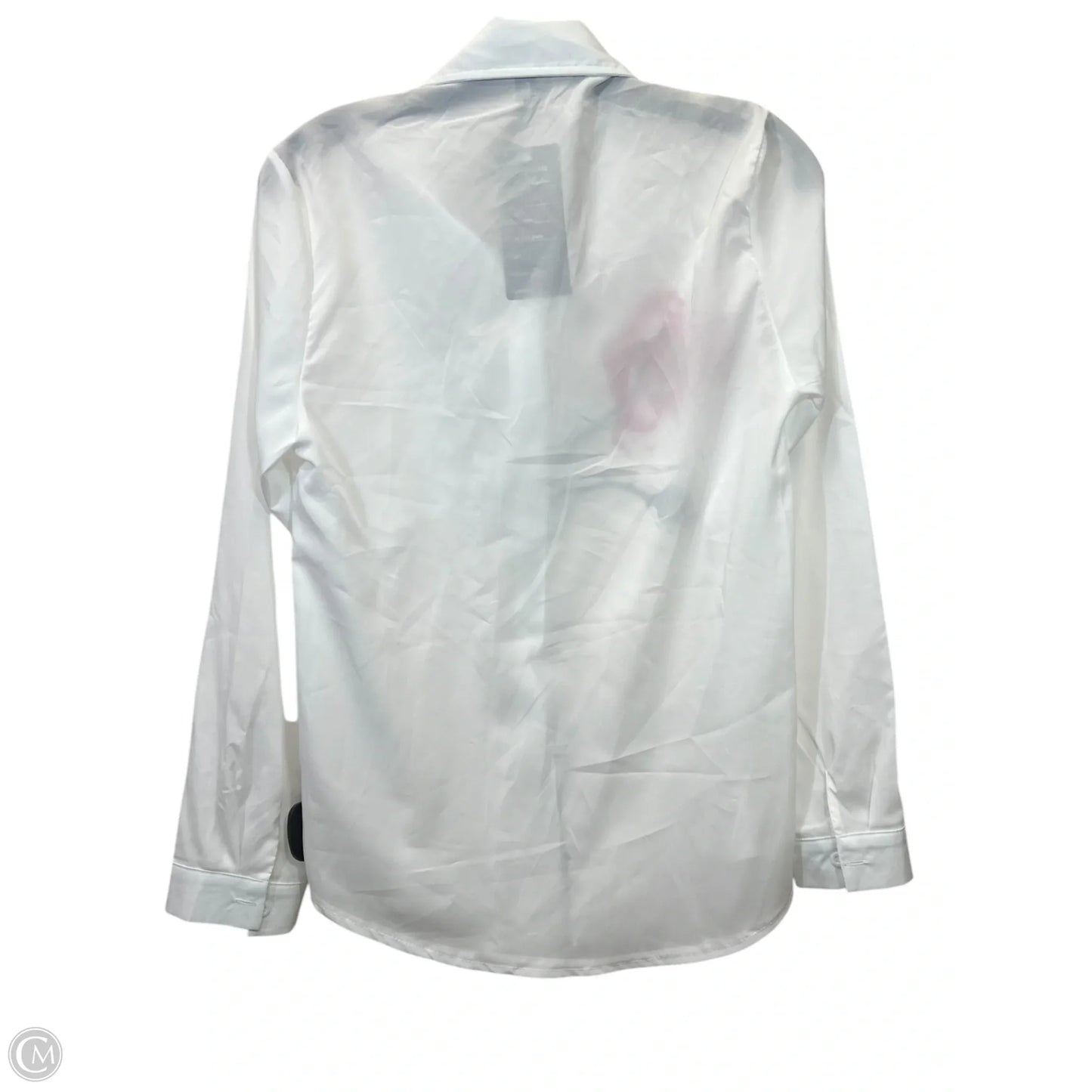 Top Long Sleeve By Clothes Mentor In White, Size: M