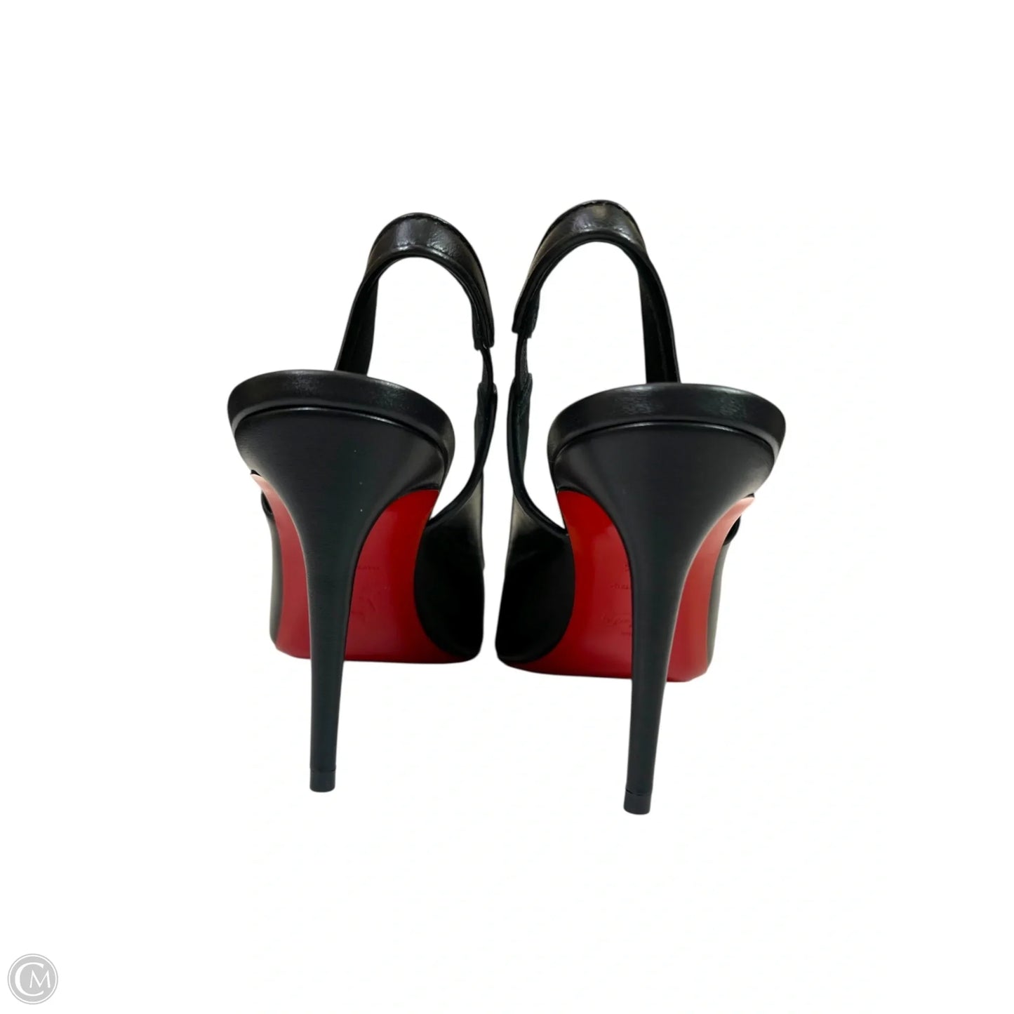 Shoes Luxury Designer By Christian Louboutin In Black, Size: 9.5