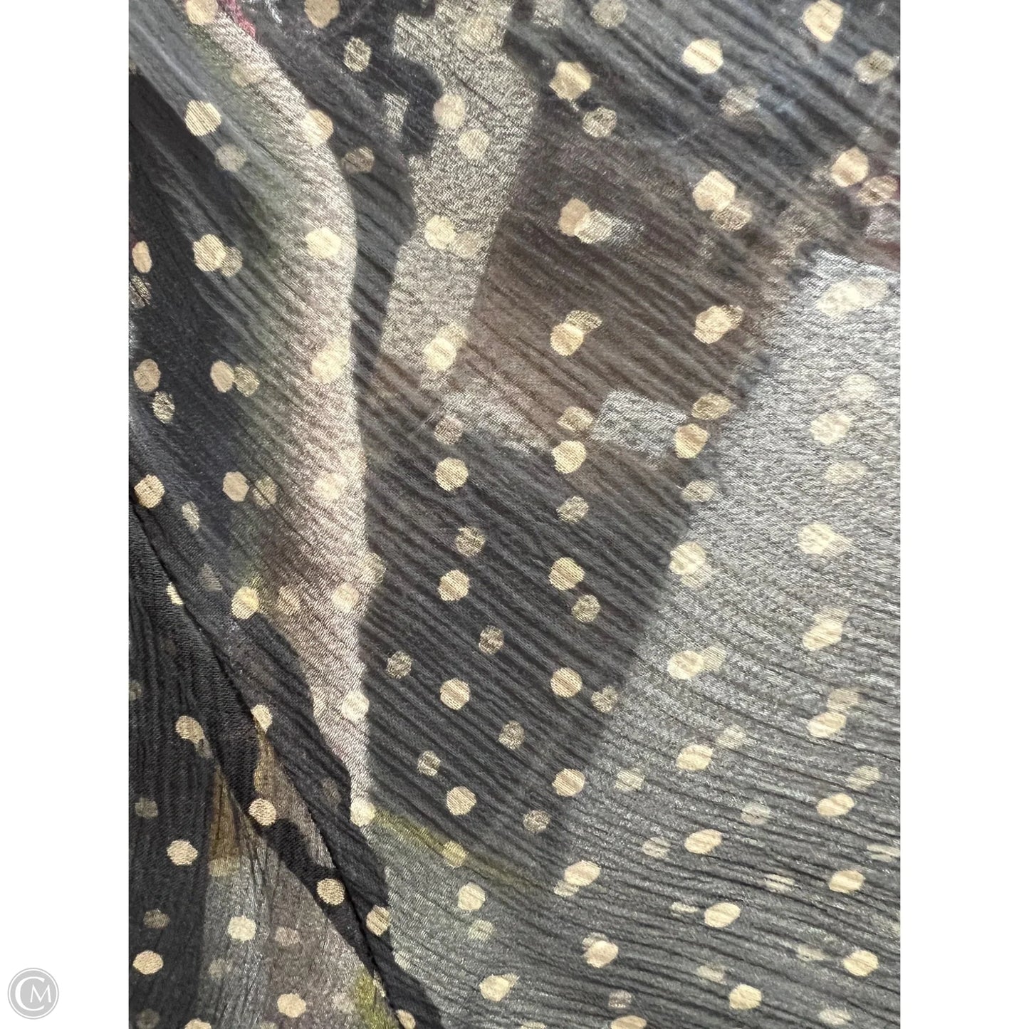 Top Long Sleeve Designer By Rebecca Taylor In Polkadot Pattern, Size: Xs