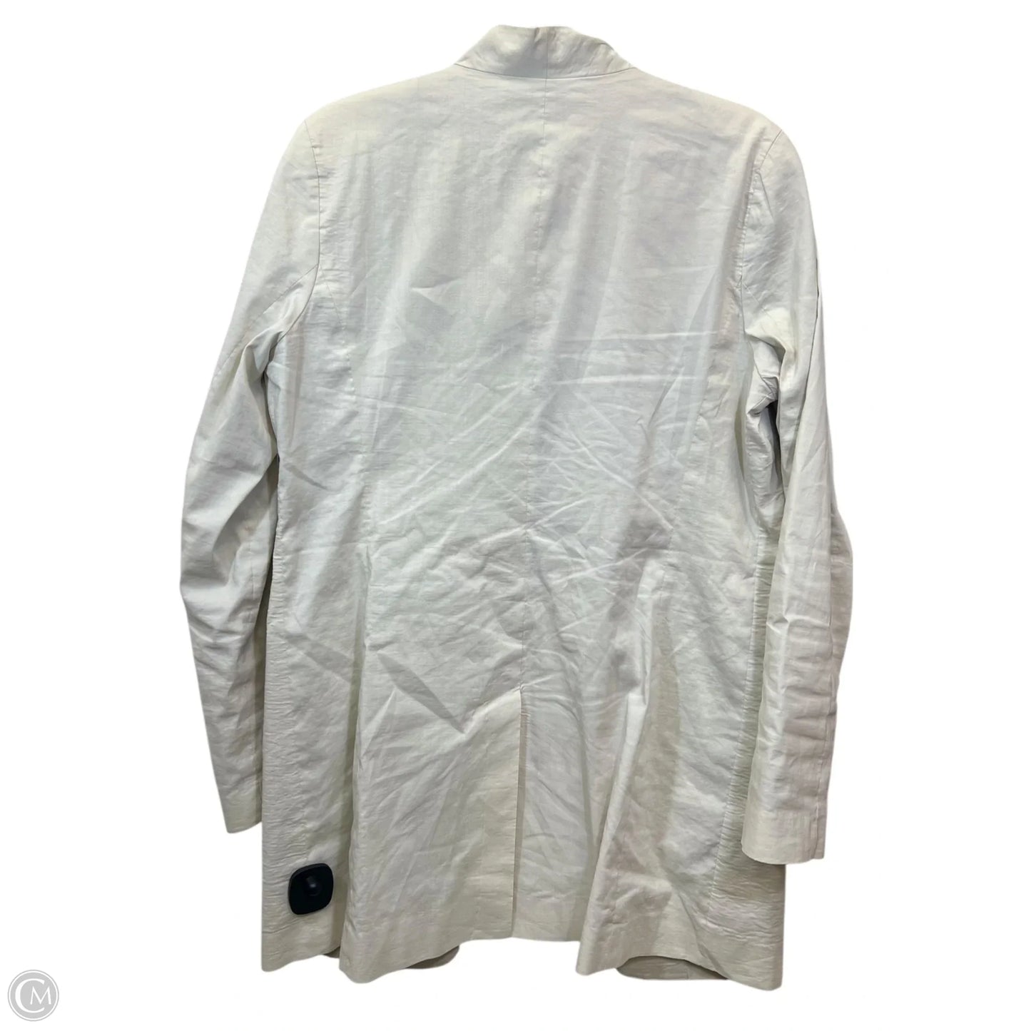 Blazer Designer By Eileen Fisher In Cream, Size: L