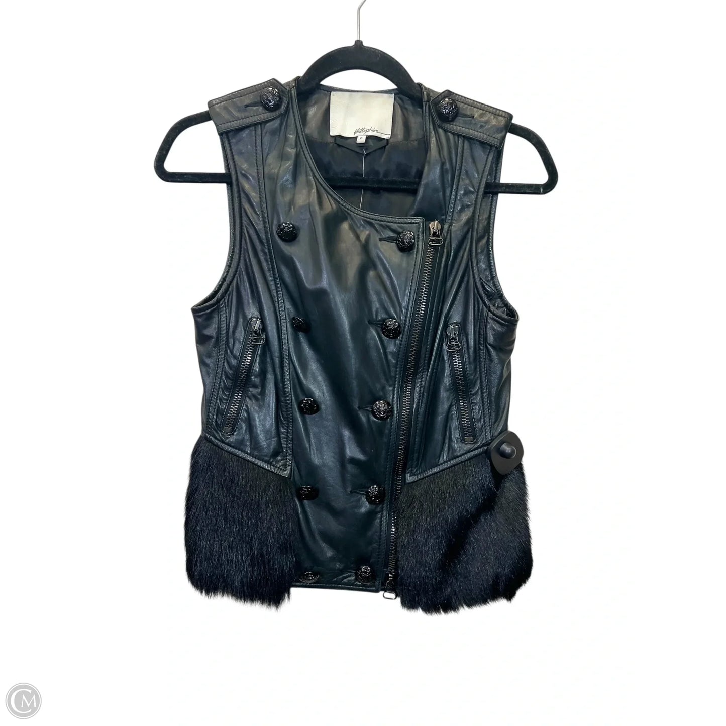 Vest Designer By 3.1 Phillip Lim In Black, Size: Xs