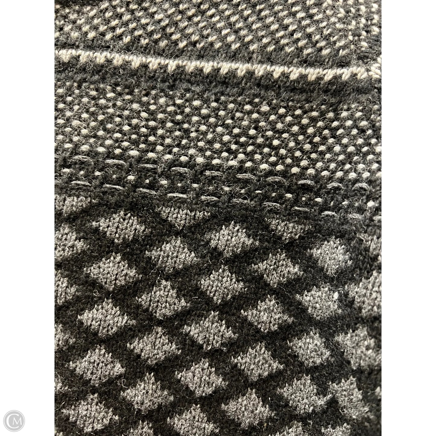 Sweater Designer By Bcbgmaxazria In Black & Grey, Size: S