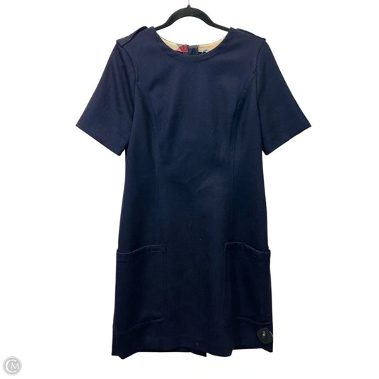 Dress Luxury Designer By Burberry In Navy, Size: M