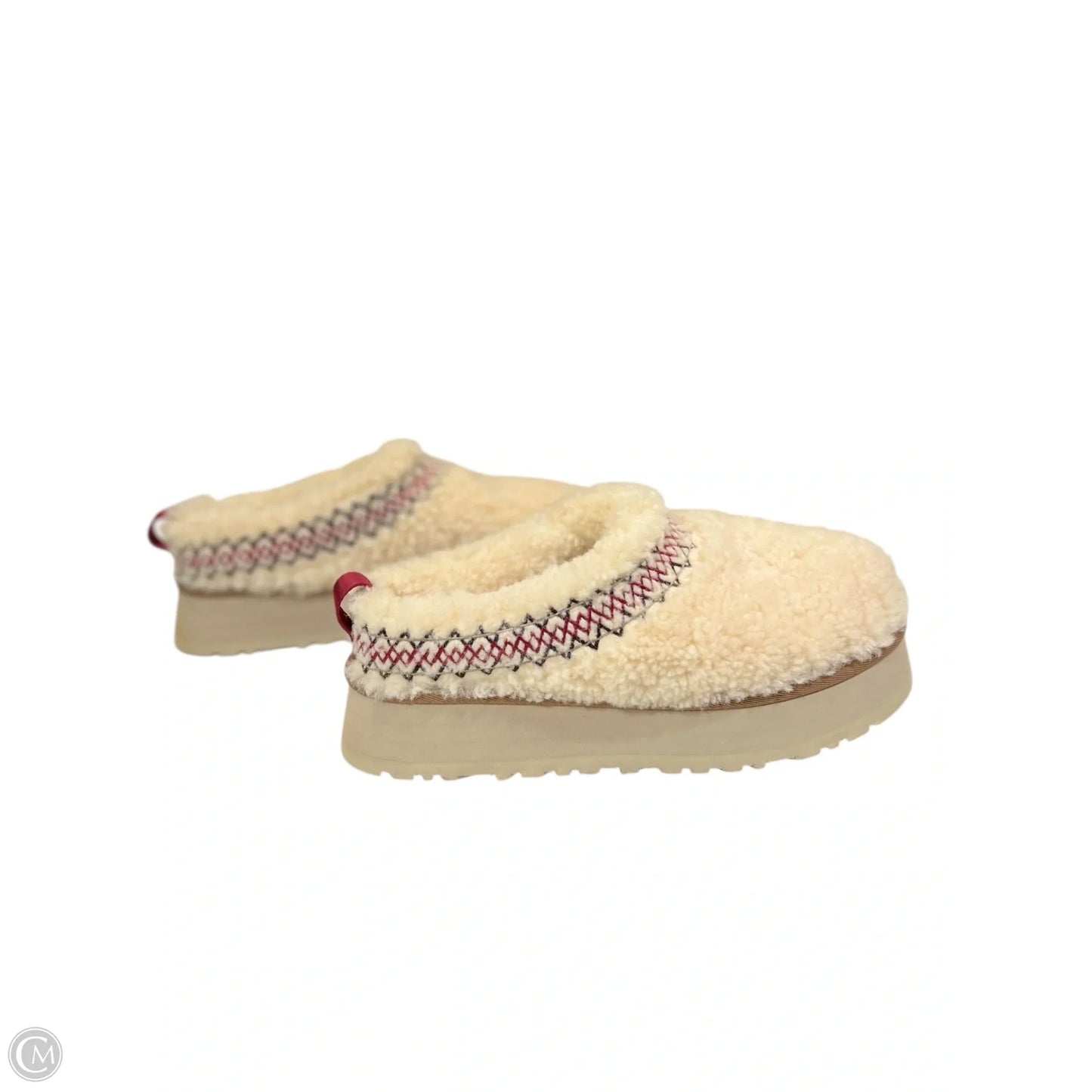 Shoes Heels Platform By Ugg In Cream & Red, Size: 10