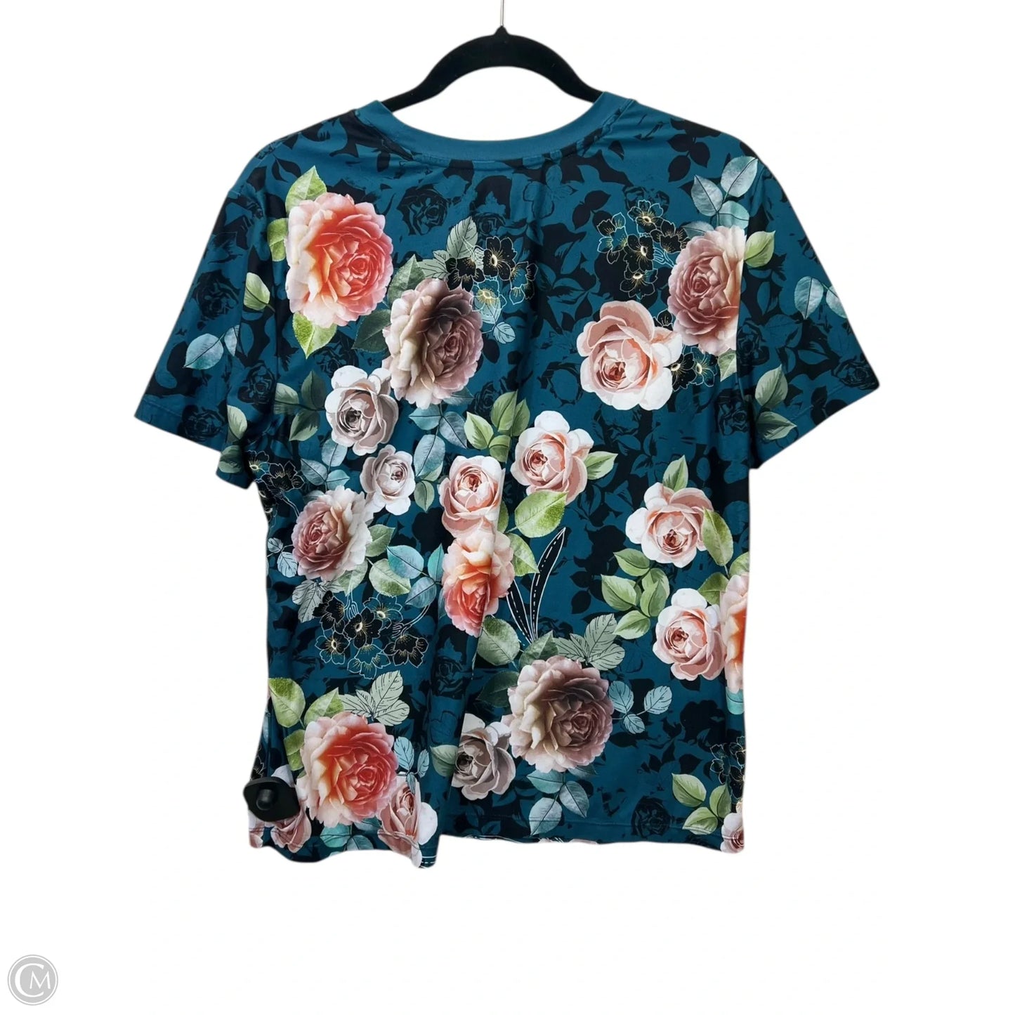 Top Short Sleeve Designer By Johnny Was In Floral Print, Size: S