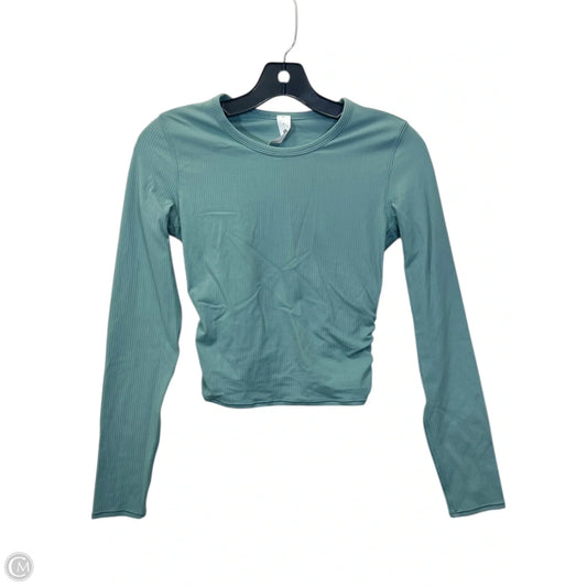 Athletic Top Long Sleeve Crewneck By Lululemon In Green, Size: 4