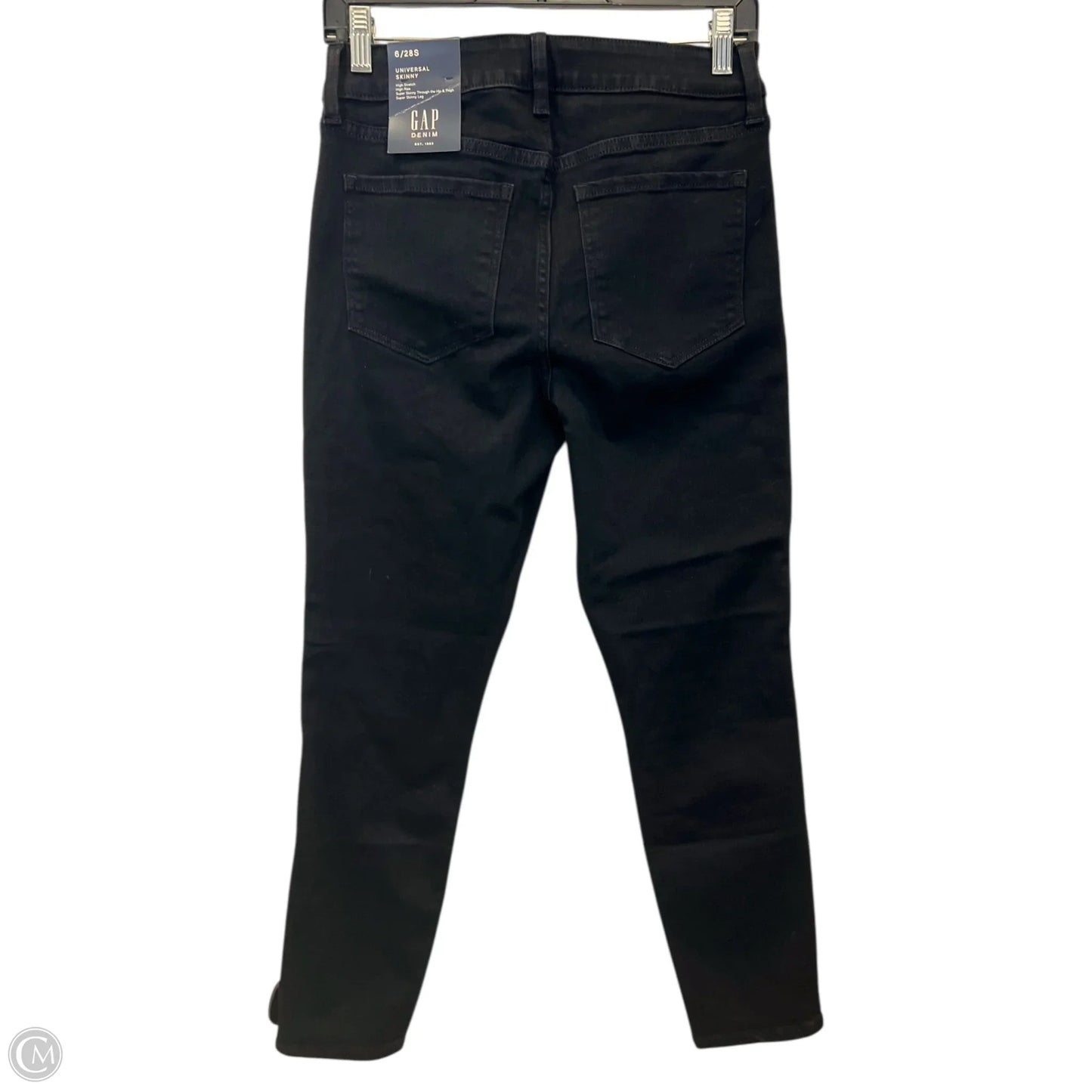 Jeans Skinny By Gap In Black, Size: 6