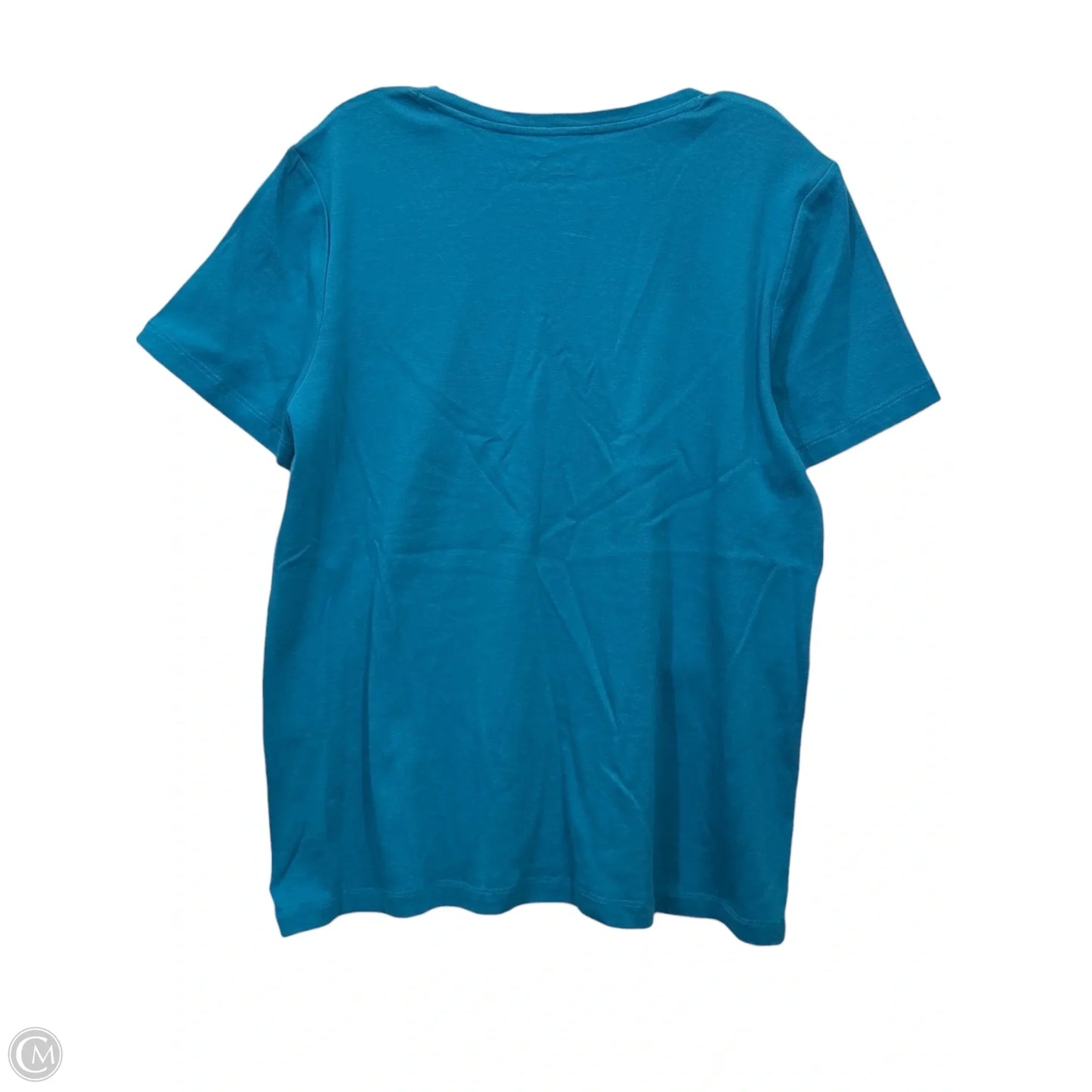 Top Short Sleeve By Chicos In Teal, Size: Xl
