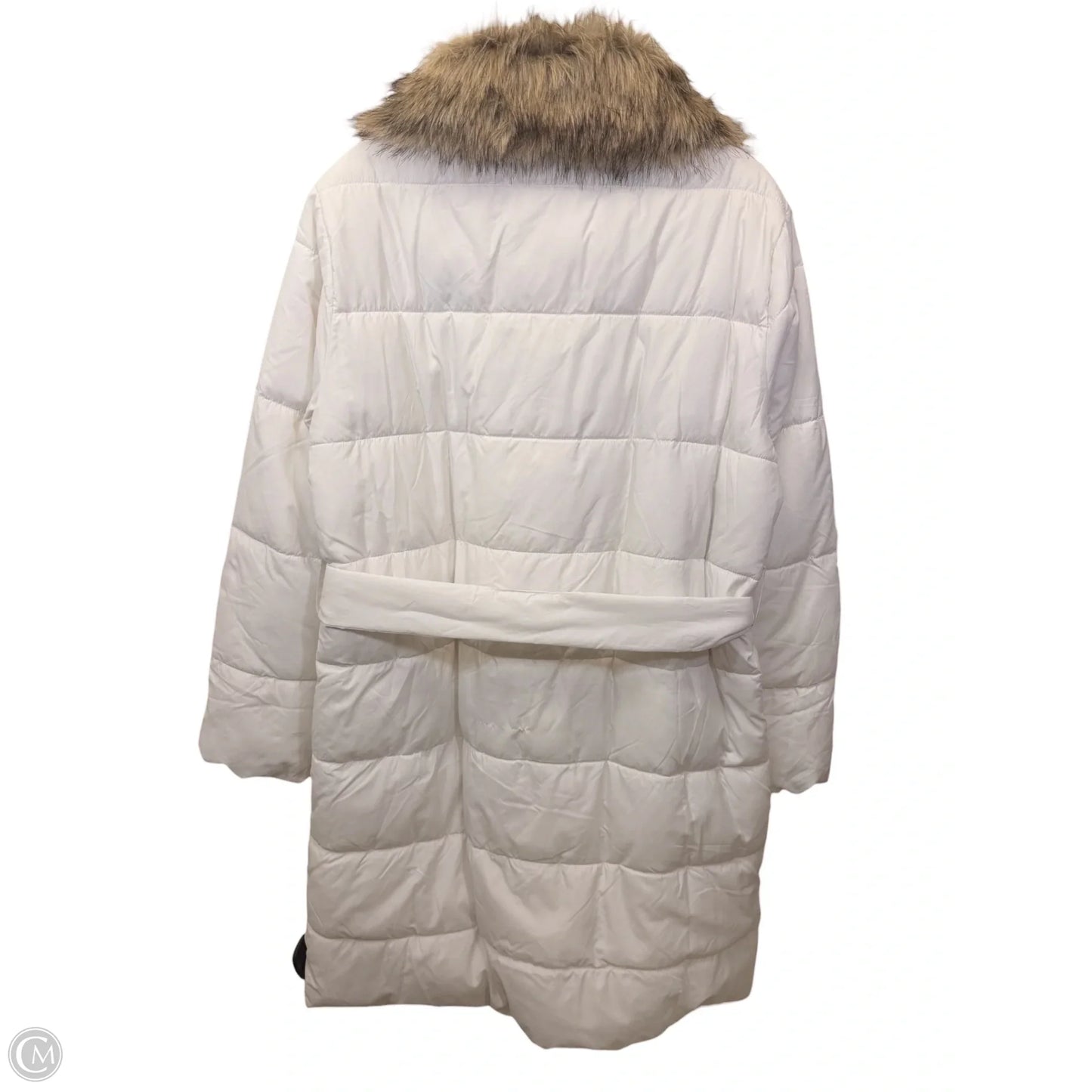 Coat Puffer & Quilted By Ann Taylor In White, Size: S
