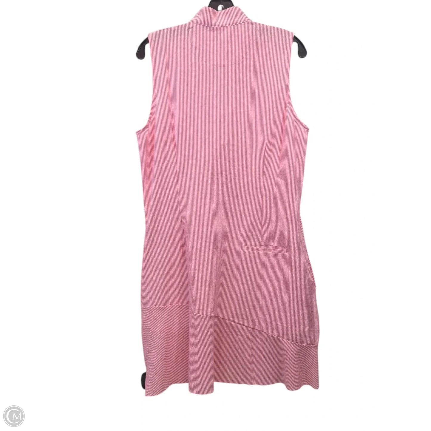 Athletic Dress By George Norman In Pink & White, Size: L