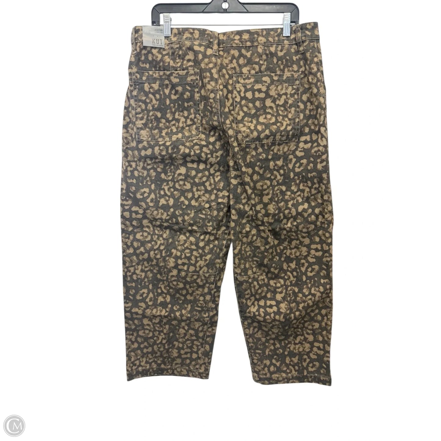 Jeans Wide Leg By Kut In Animal Print, Size: 14