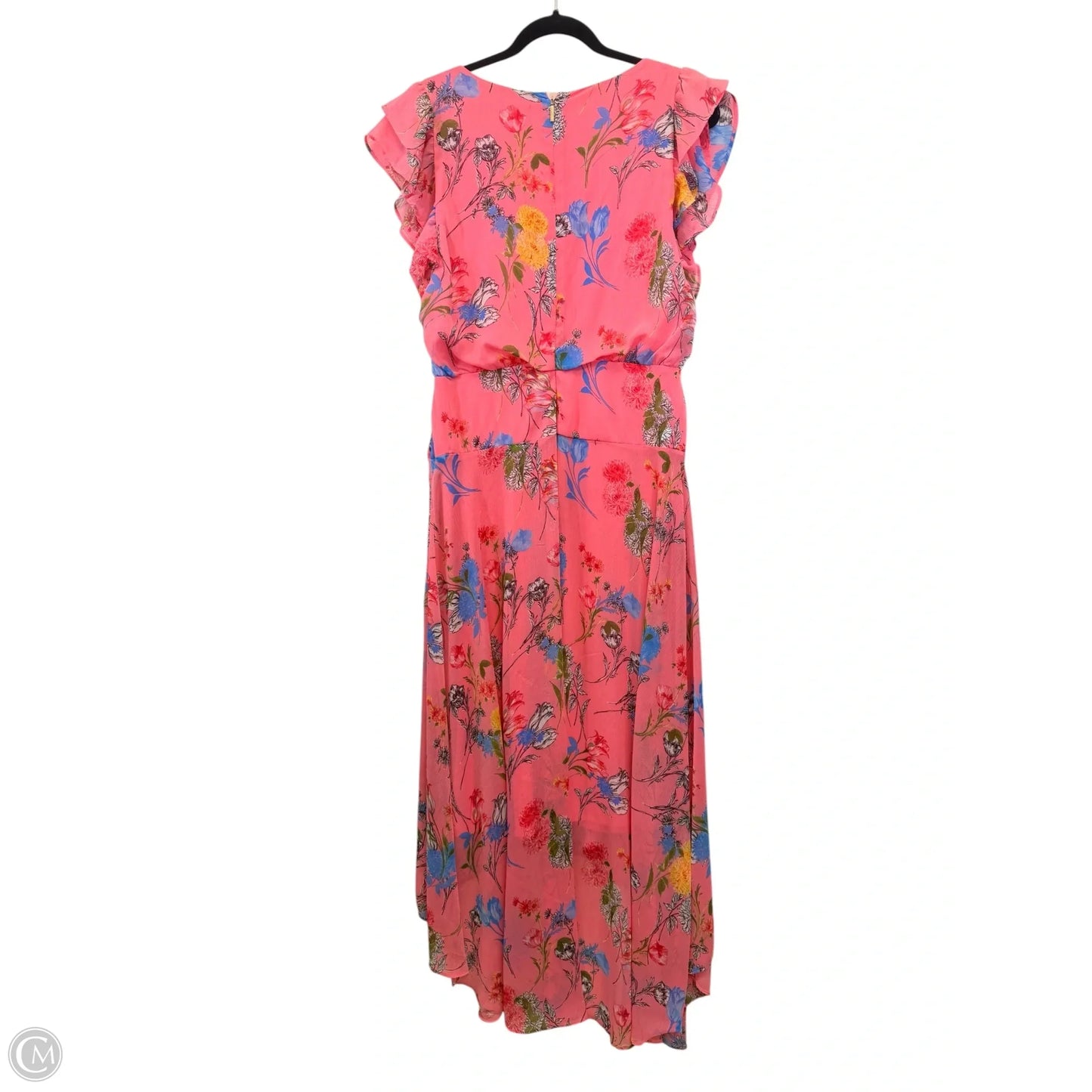 Dress Designer By Karl Lagerfeld In Pink & Yellow, Size: M