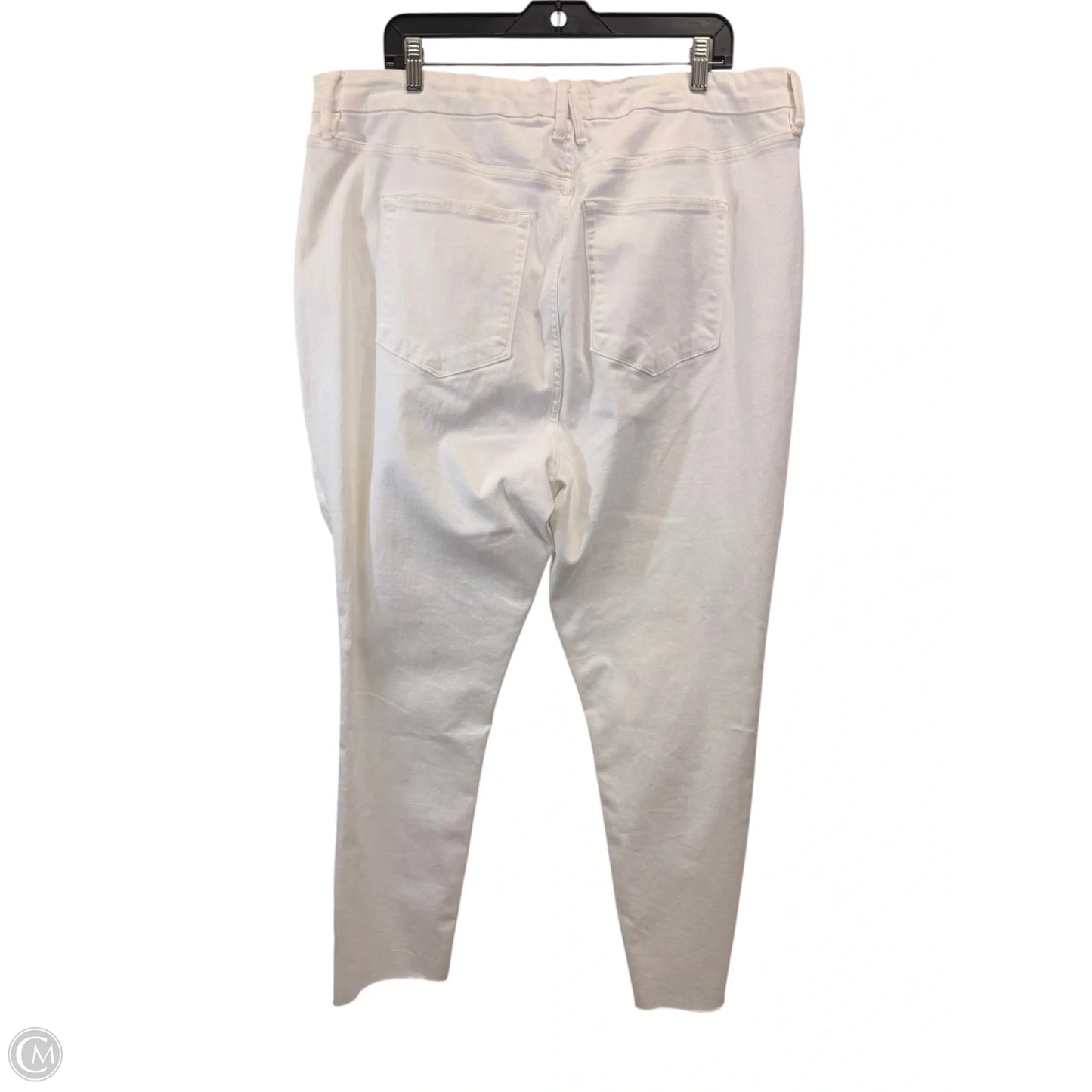 Jeans Skinny By Good American In White Denim, Size: 24