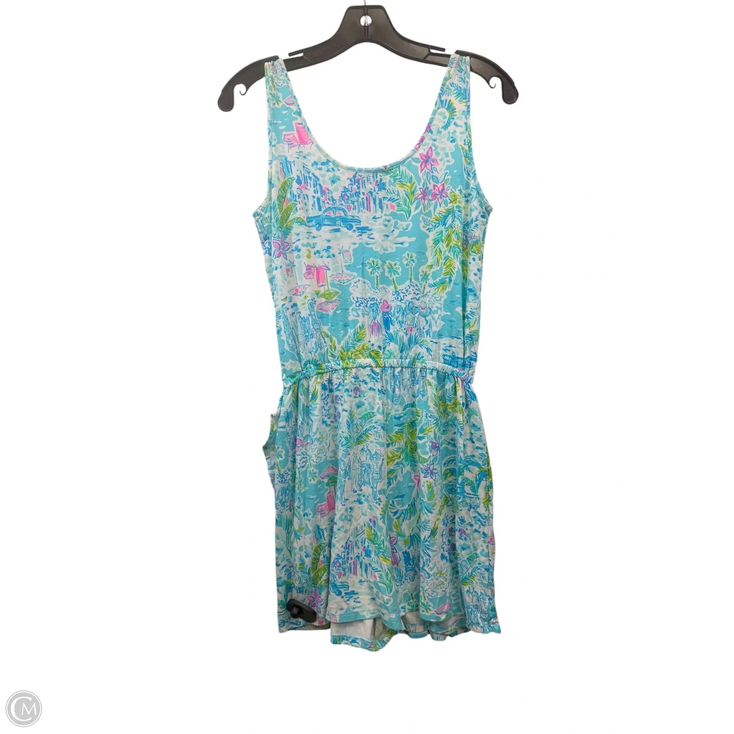 Romper Designer By Lilly Pulitzer In Blue & Green, Size: Xs
