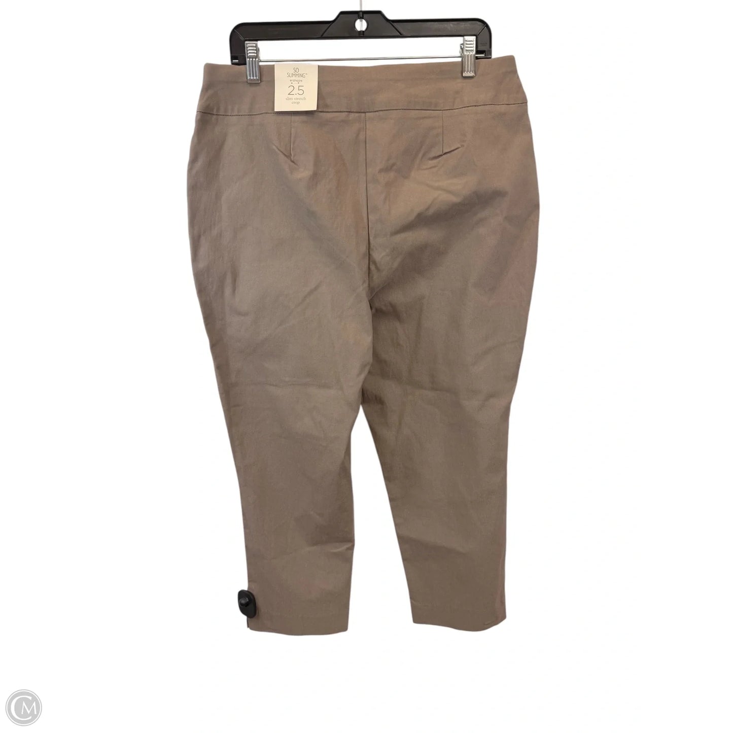 Pants Cropped By Chicos In Taupe, Size: 14