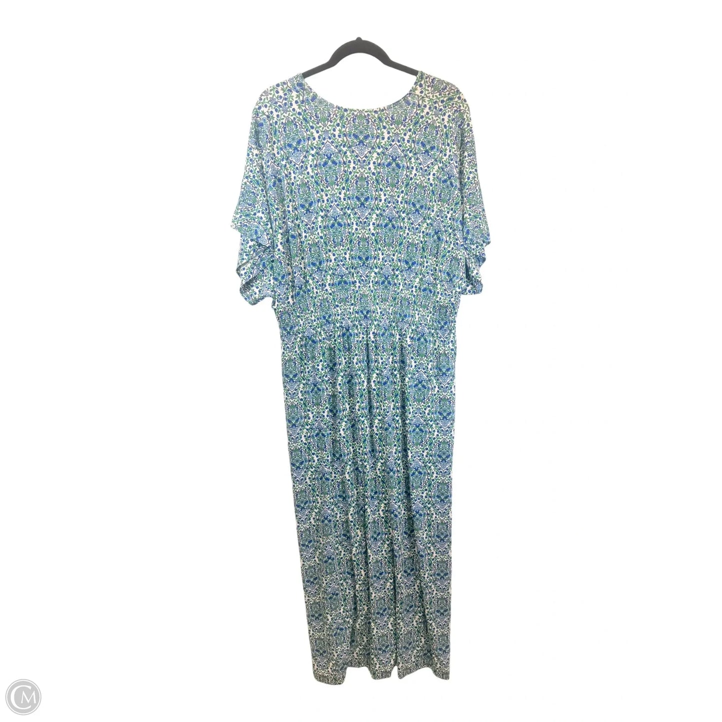 Dress Casual Maxi By Boden In Blue & Green, Size: Xl