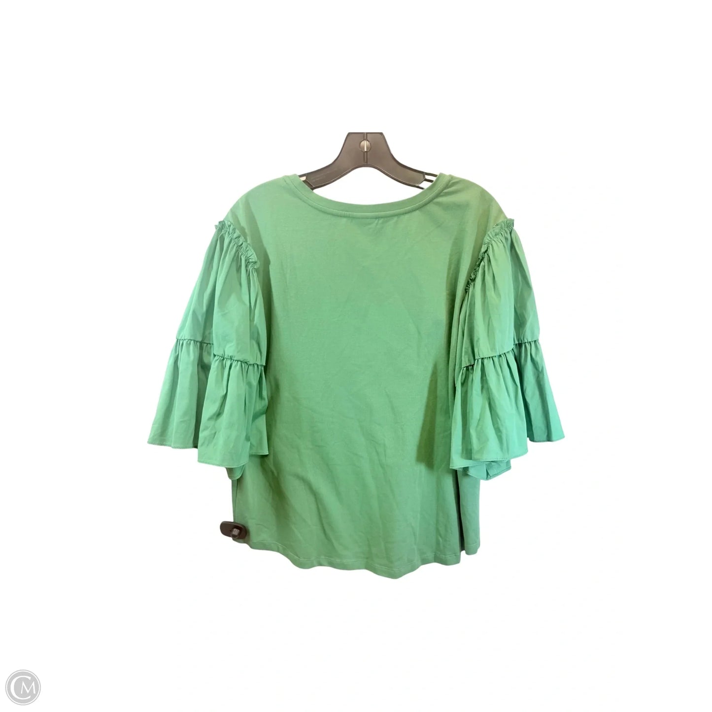 Top Short Sleeve By Chicos In Green, Size: L