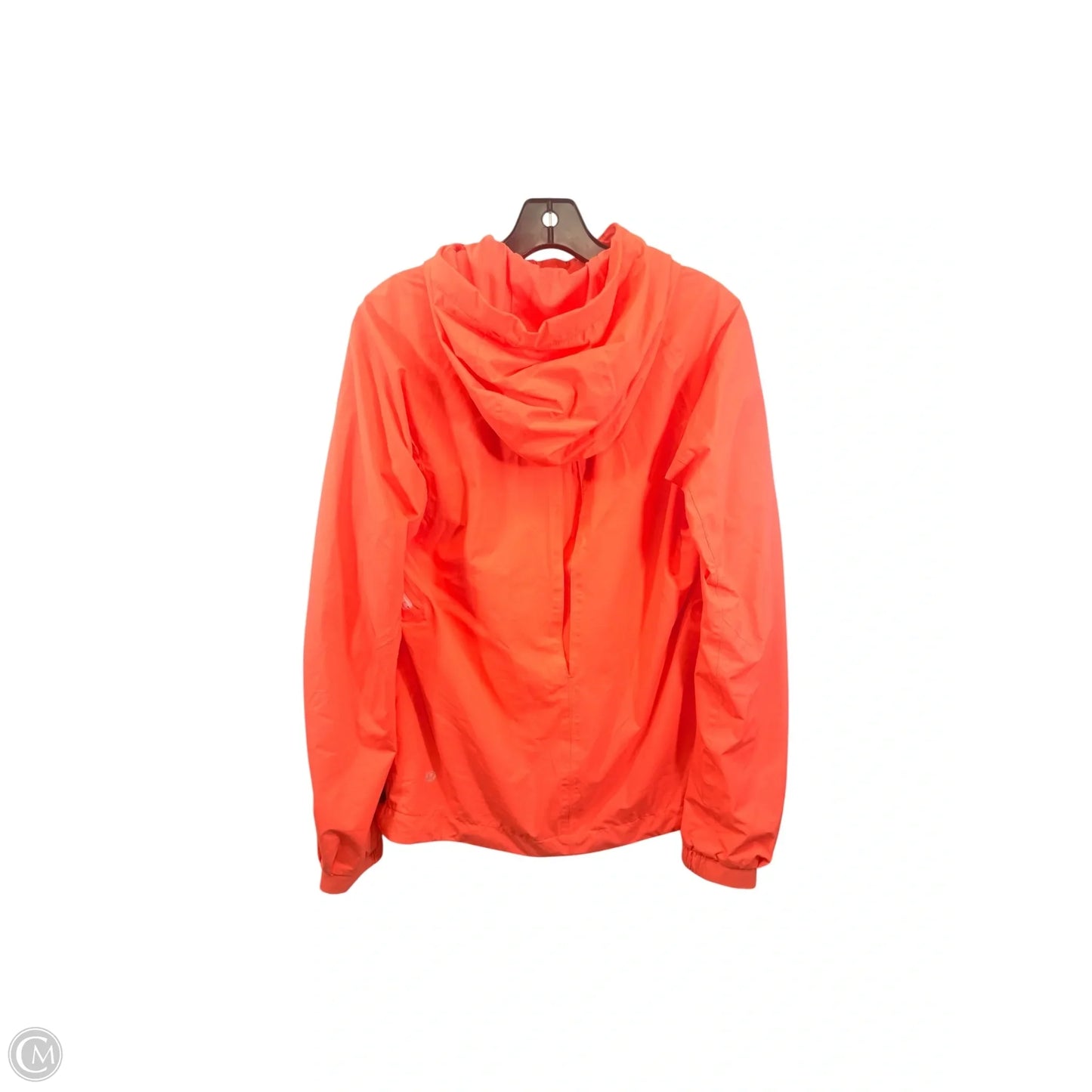 Athletic Jacket By Lululemon In Orange, Size: 8