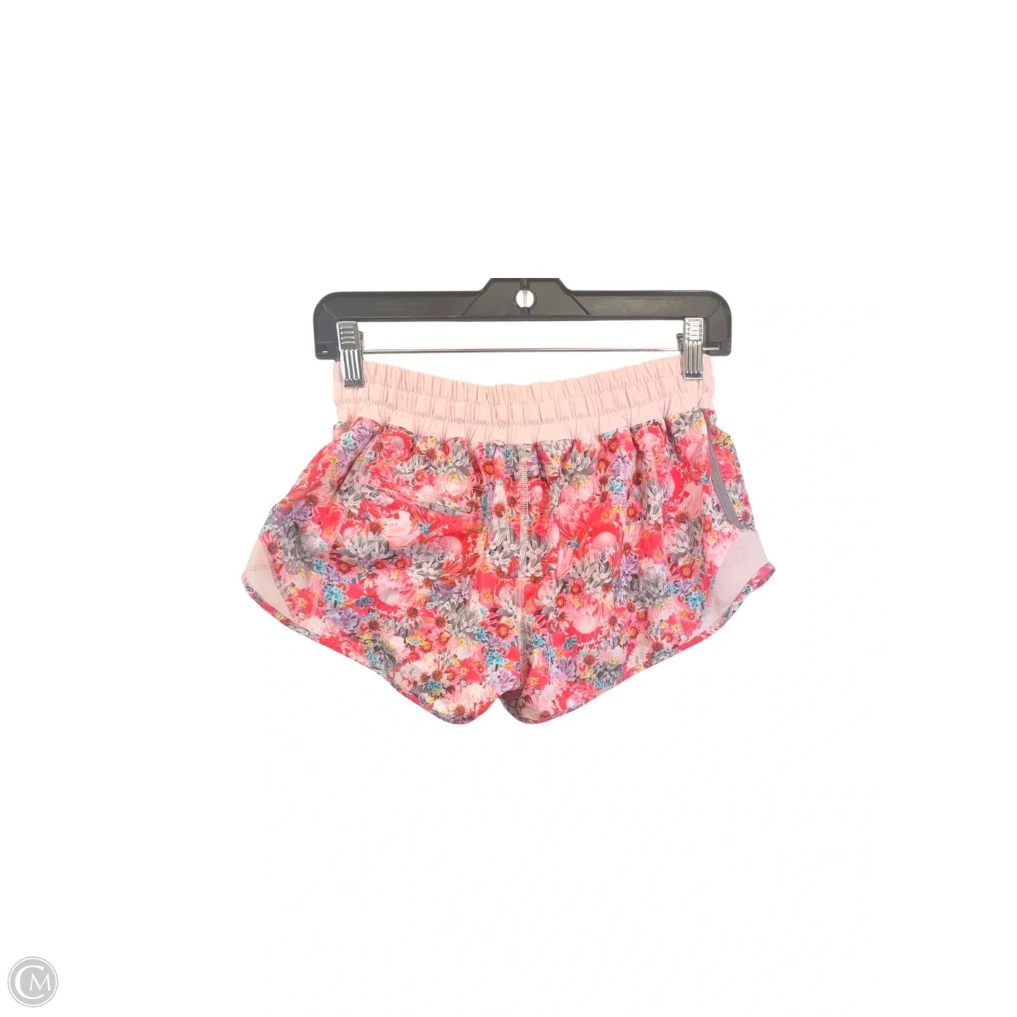 Athletic Shorts By Lululemon In Floral Print, Size: 6