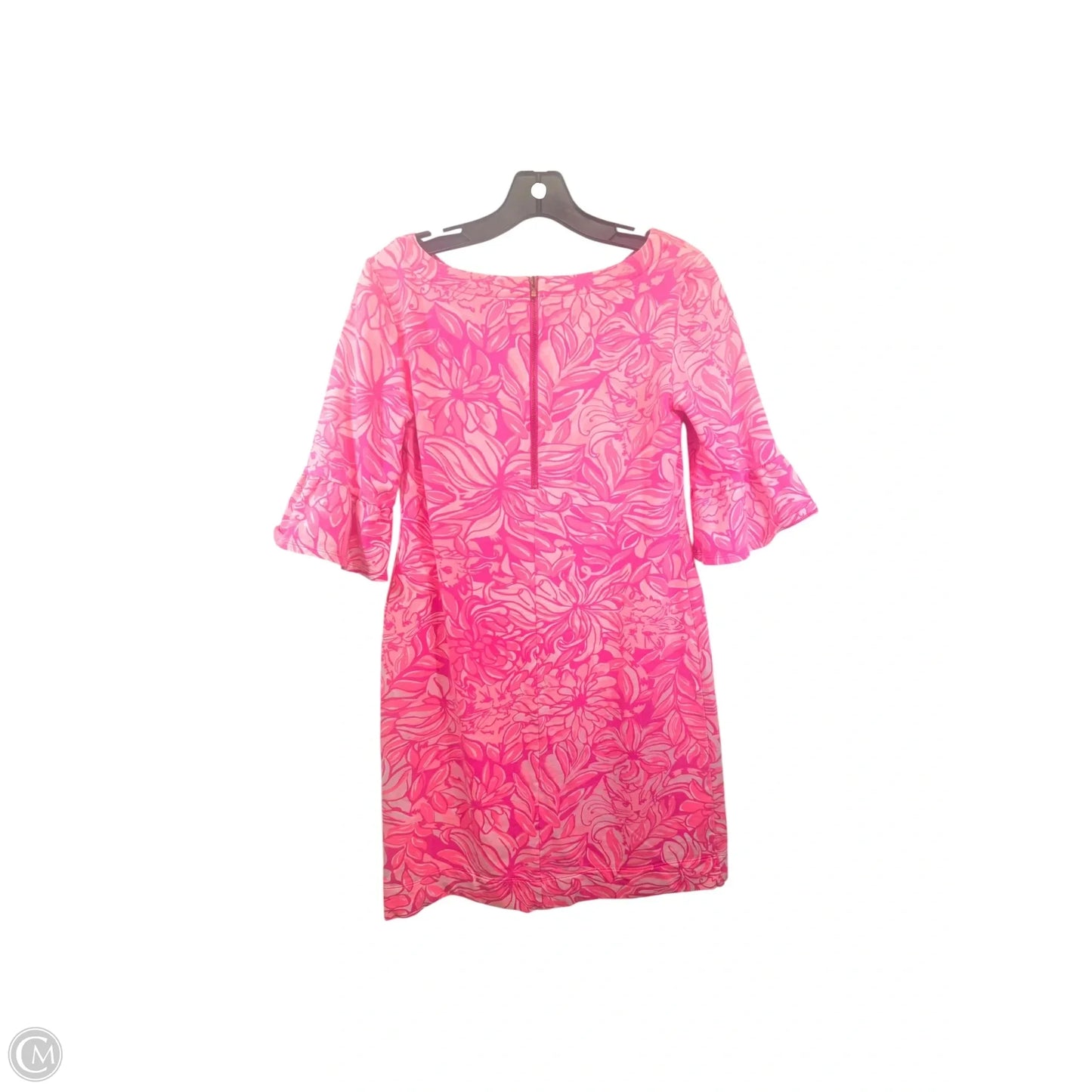 Dress Designer By Lilly Pulitzer In Pink & White, Size: S